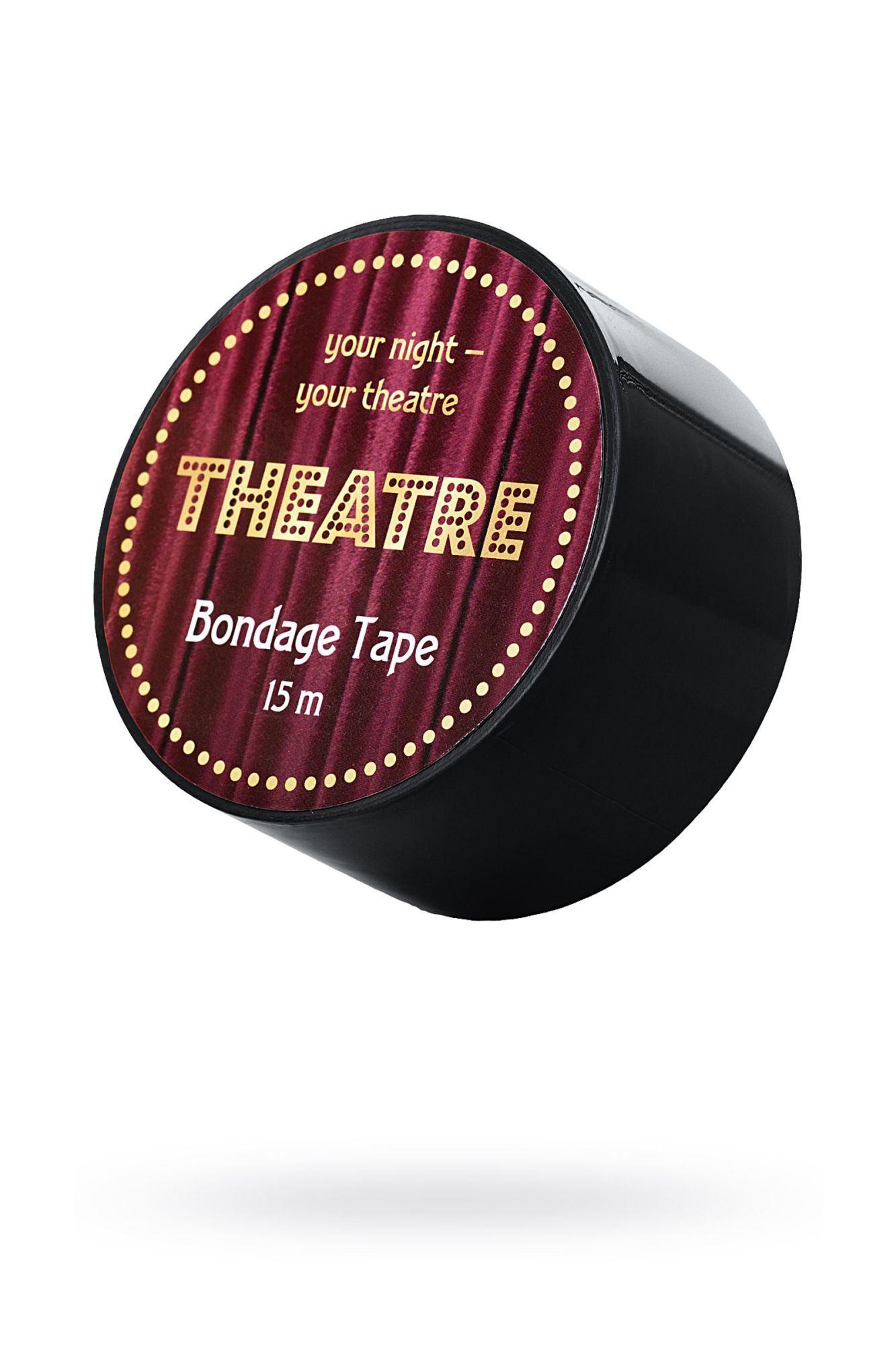 бондажный скотч toyfa theatre, черный, 15 м в Севастополе