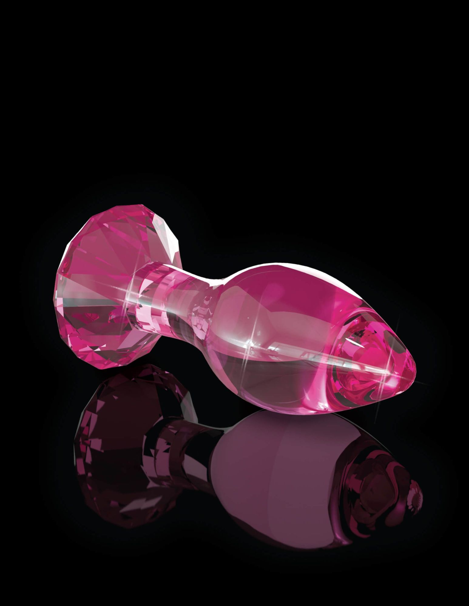 анальная пробка стеклянная pipedream icicles no 79, розовая в Севастополе