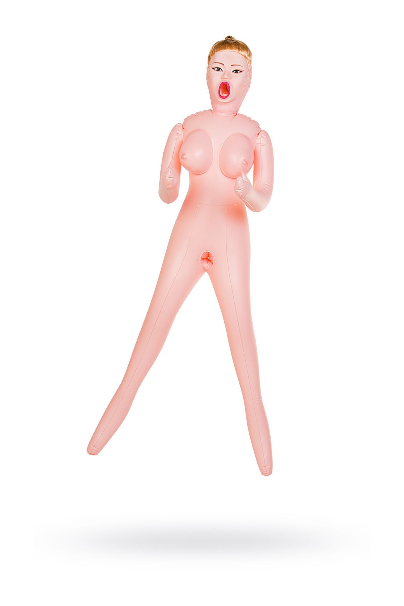 кукла надувная dolls-x by toyfa hannah, блондинка, с тремя отверстиями, кибер вставка: вагина в Севастополе