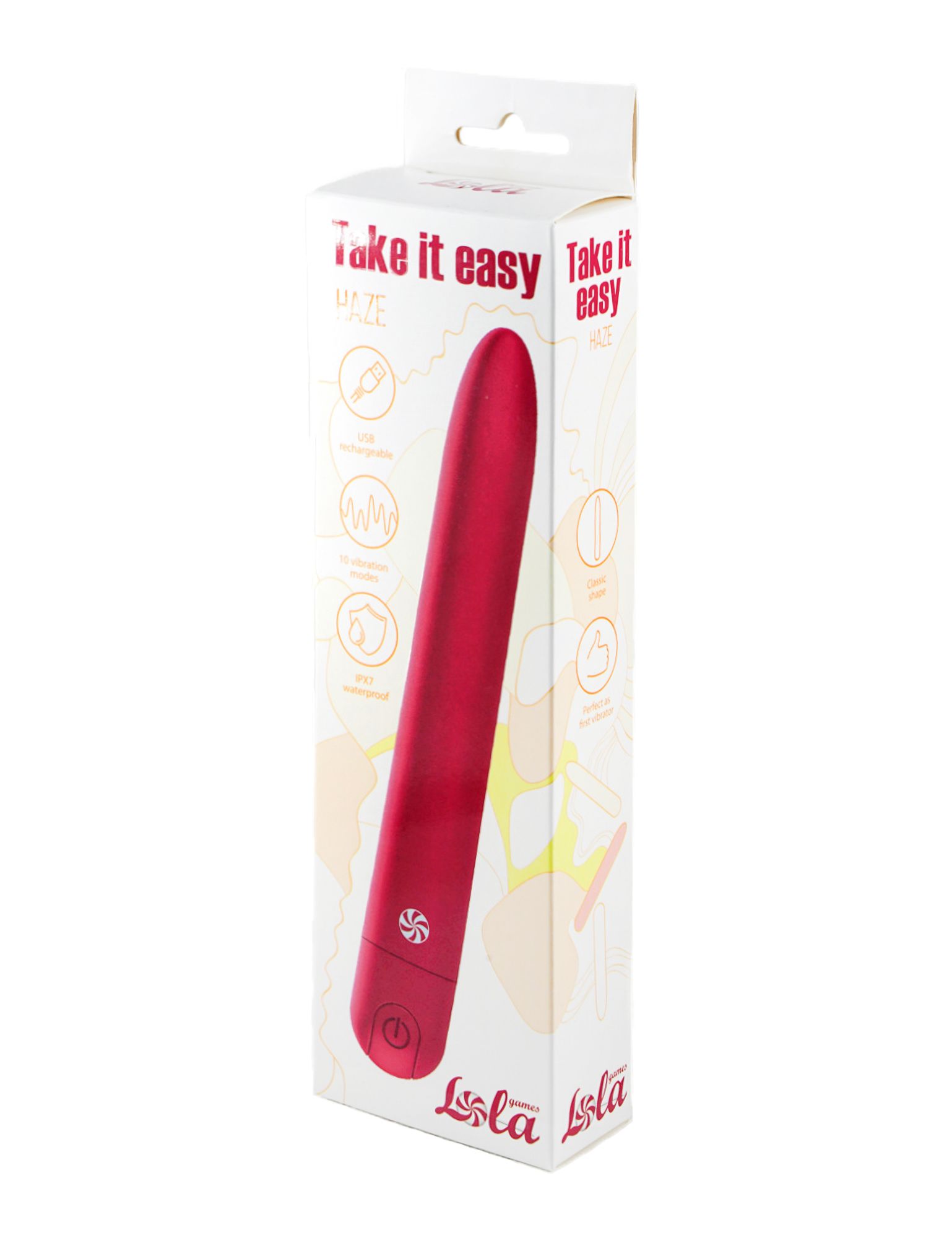 перезаряжаемый вибратор take it easy haze wine red 9025-03lola в Севастополе