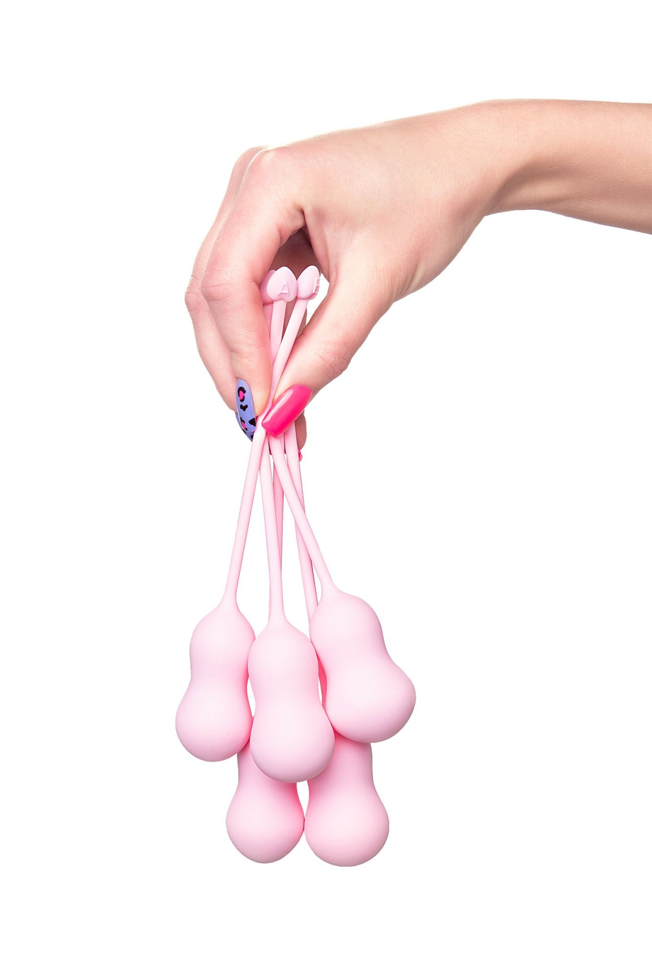 набор вагинальных шариков flovetta by toyfa tulips, силикон, розовый, 5,3 см в Севастополе