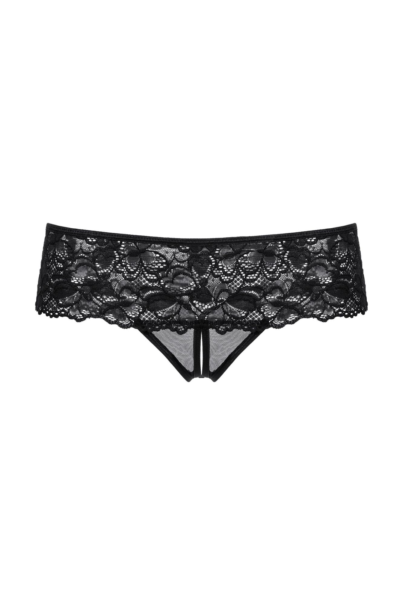 Эротическое шортики открытые кружевные softline collection, черный, m/l в Севастополе