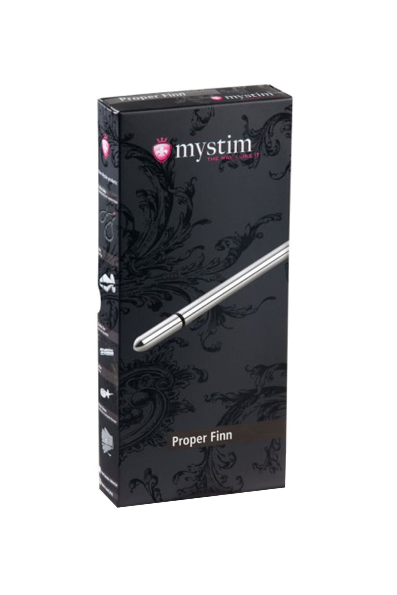 электростимулятор уретры mystim proper finn, хирургическая сталь, серебряный, 20 см в Севастополе