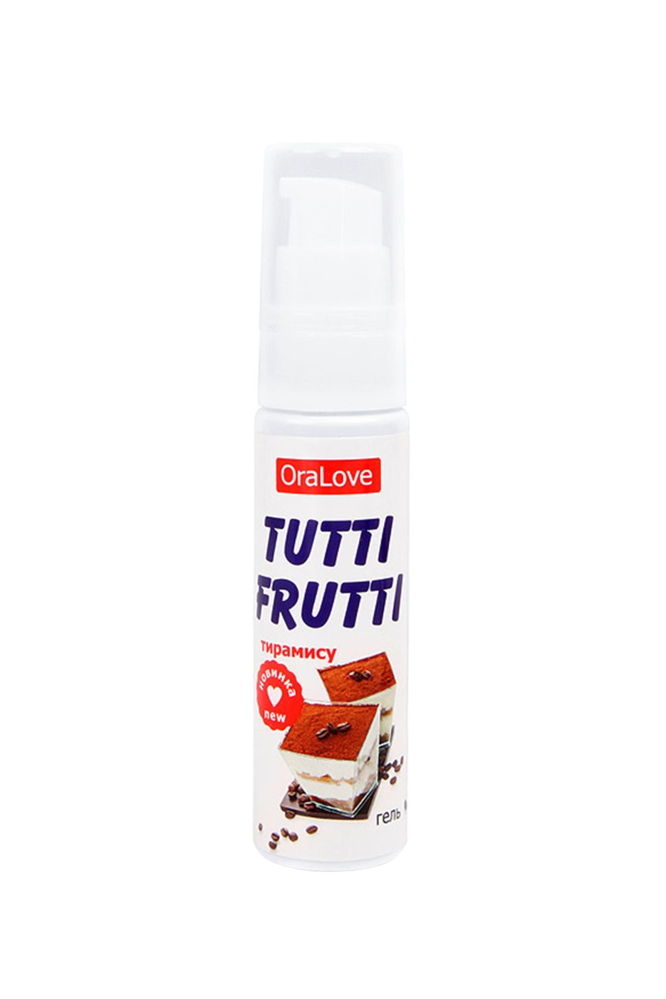 съедобная гель-смазка tutti-frutti для орального секса со вкусом тирамису 30г в Севастополе