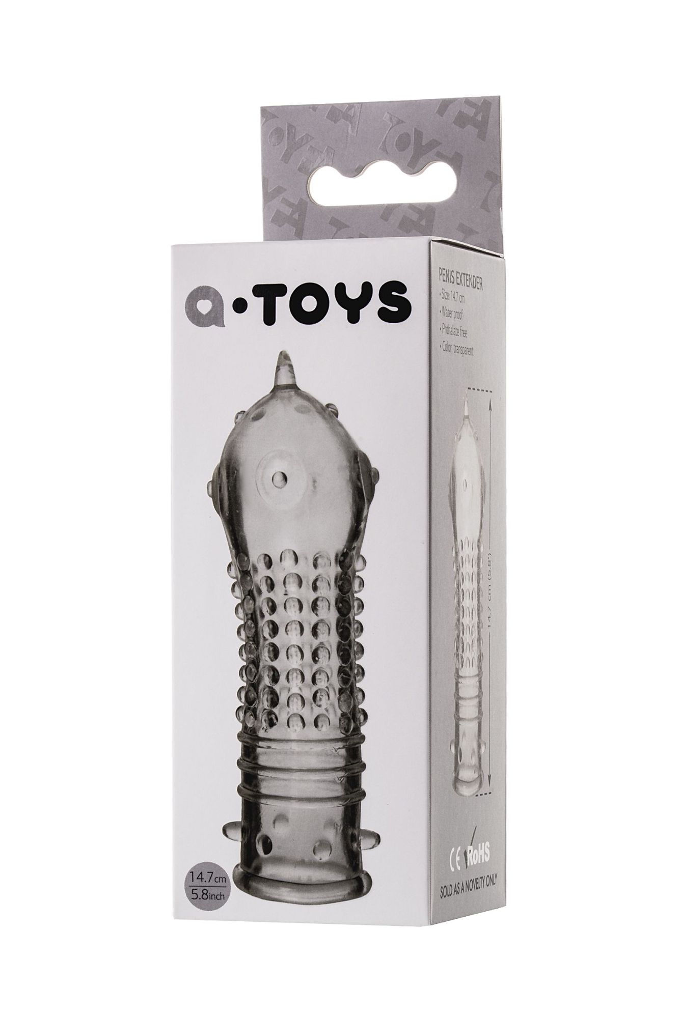 насадка на пенис toyfa a-toys, tpr, прозрачный, 14,7 см в Севастополе