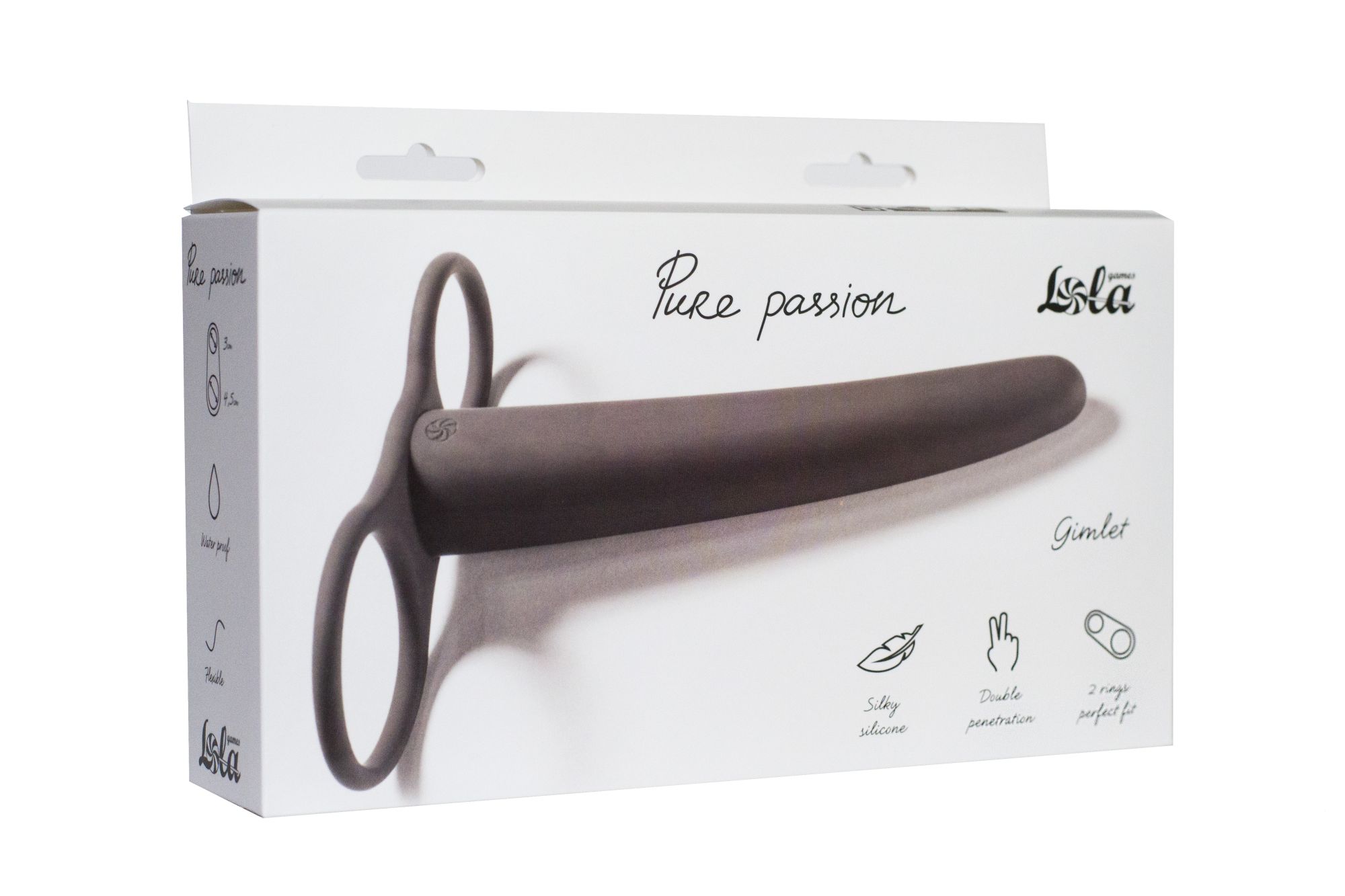 насадка для двойного проникновения pure passion gimlet black 1200-01lola в Севастополе