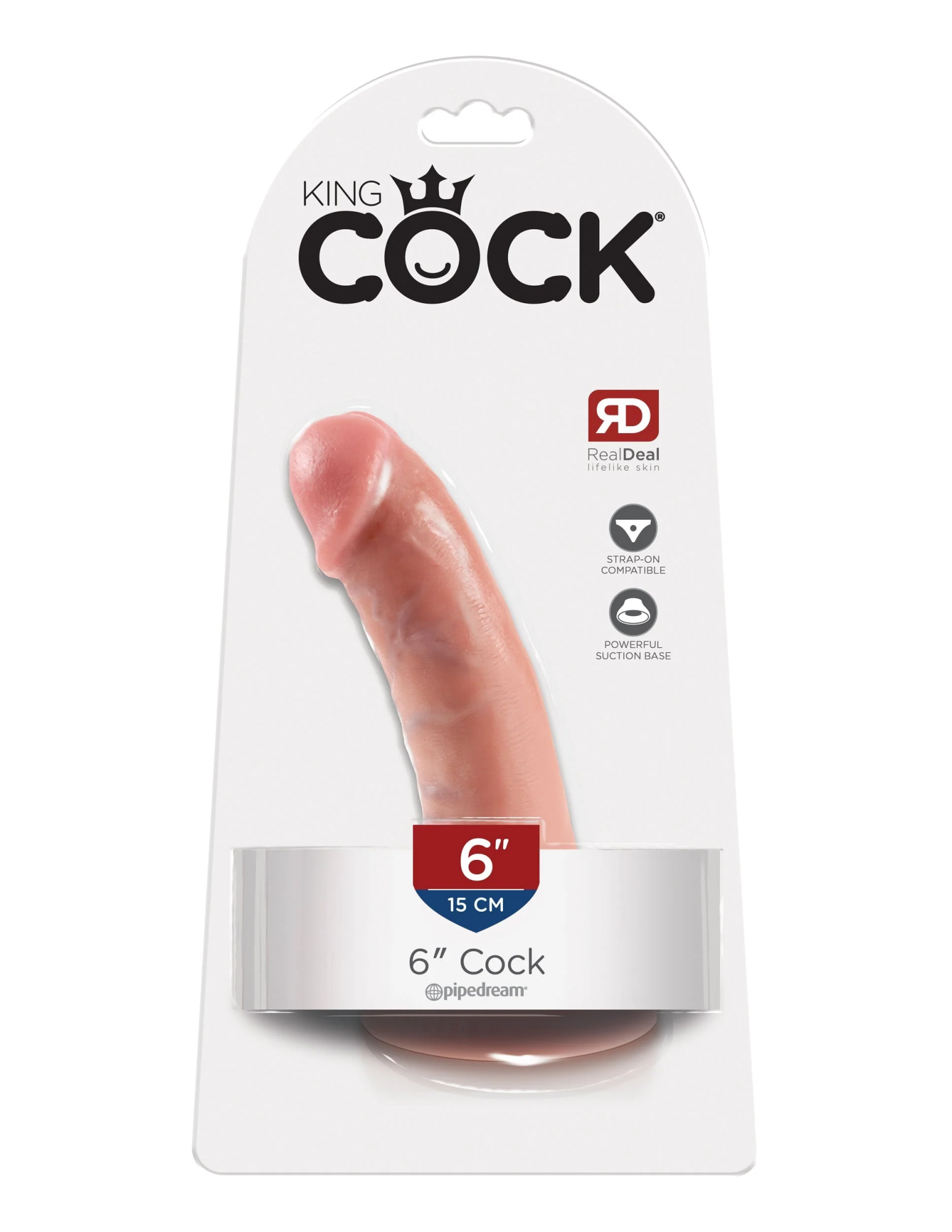 фаллоимитатор king cock 6" cock - flesh pipedream 550121pd в Севастополе