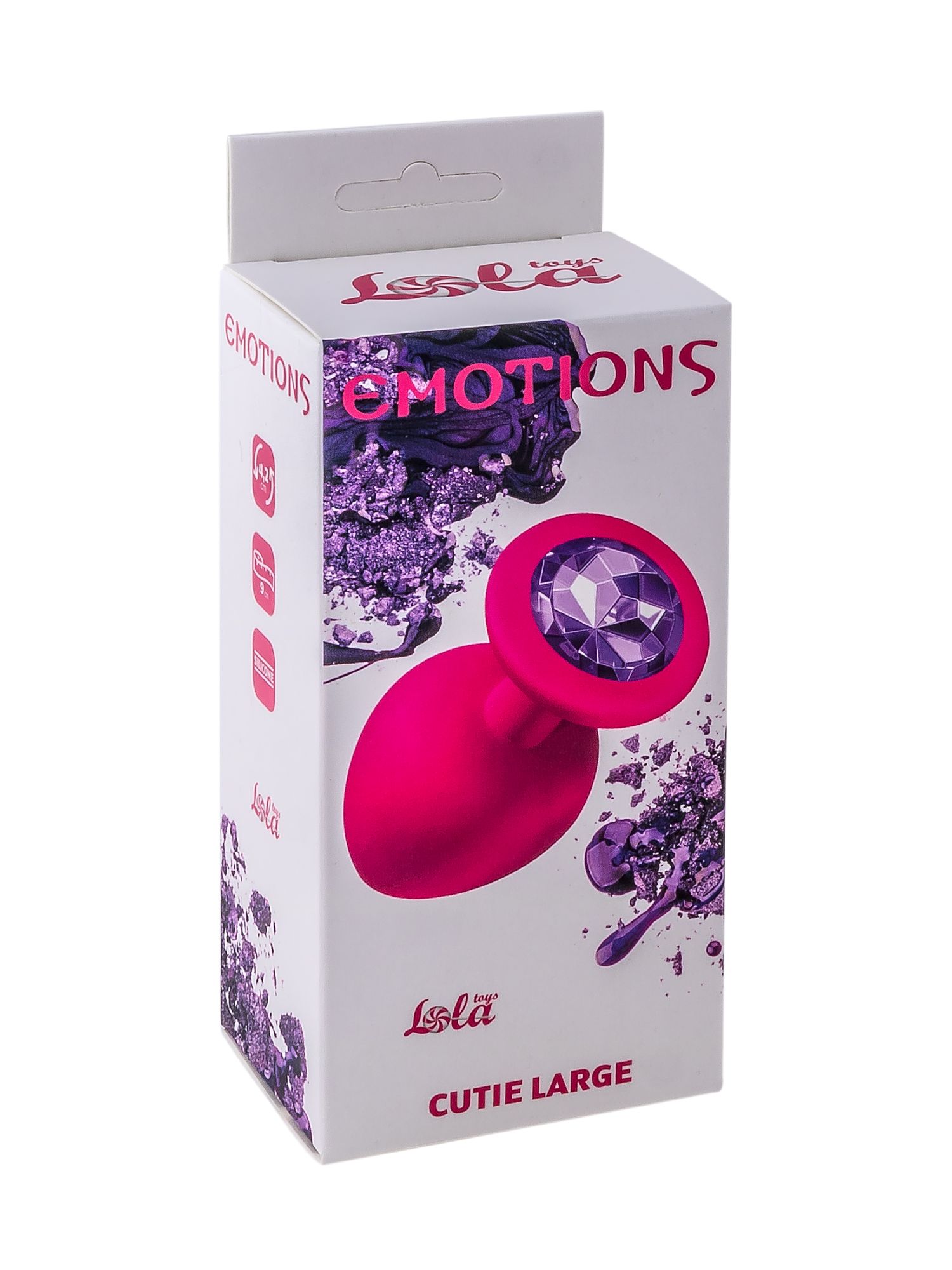 анальная пробка emotions cutie large pink dark purple crystal 4013-02lola в Севастополе