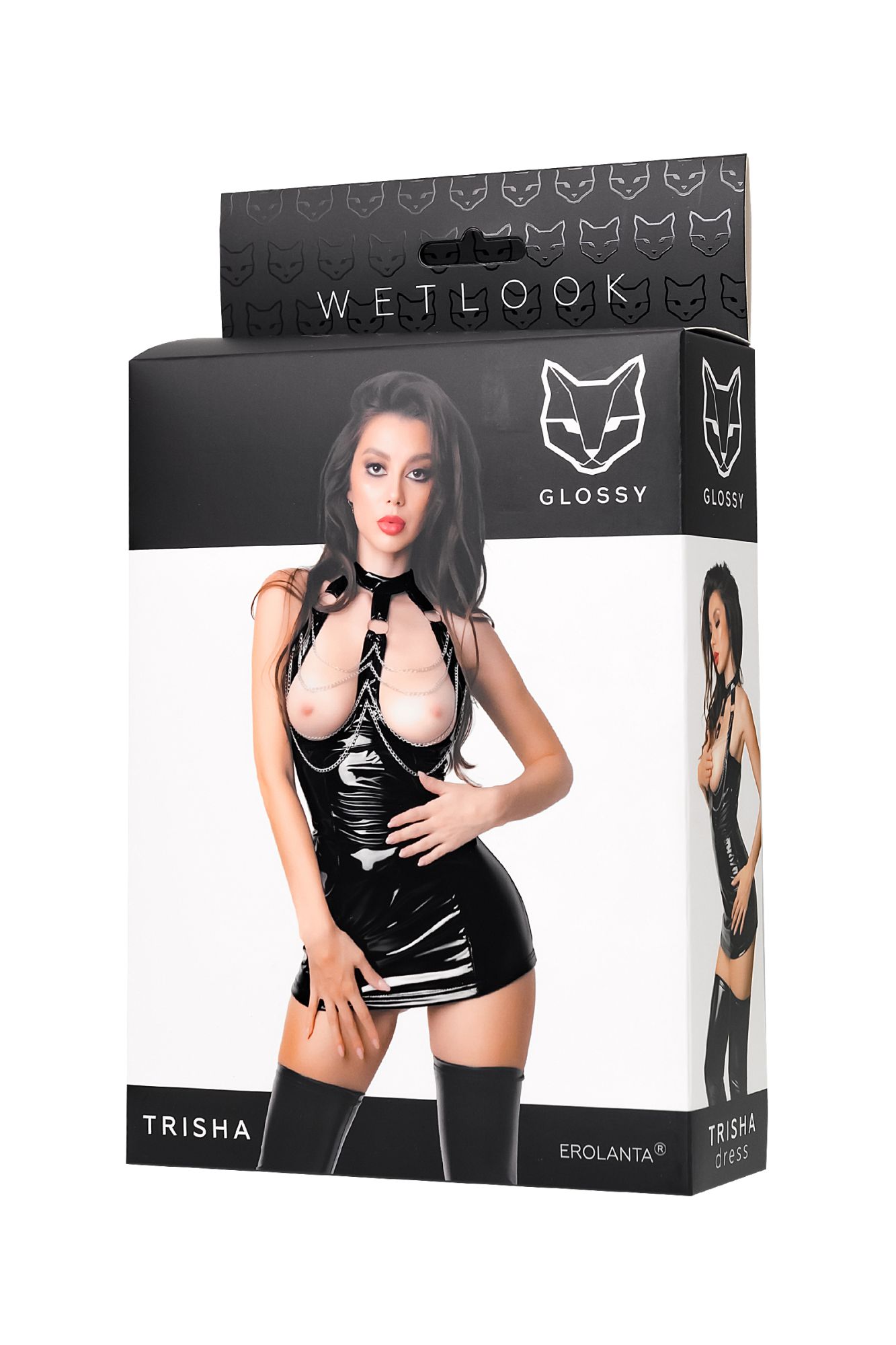 Эротическое платье glossy trisha из материала wetlook, s  в Севастополе