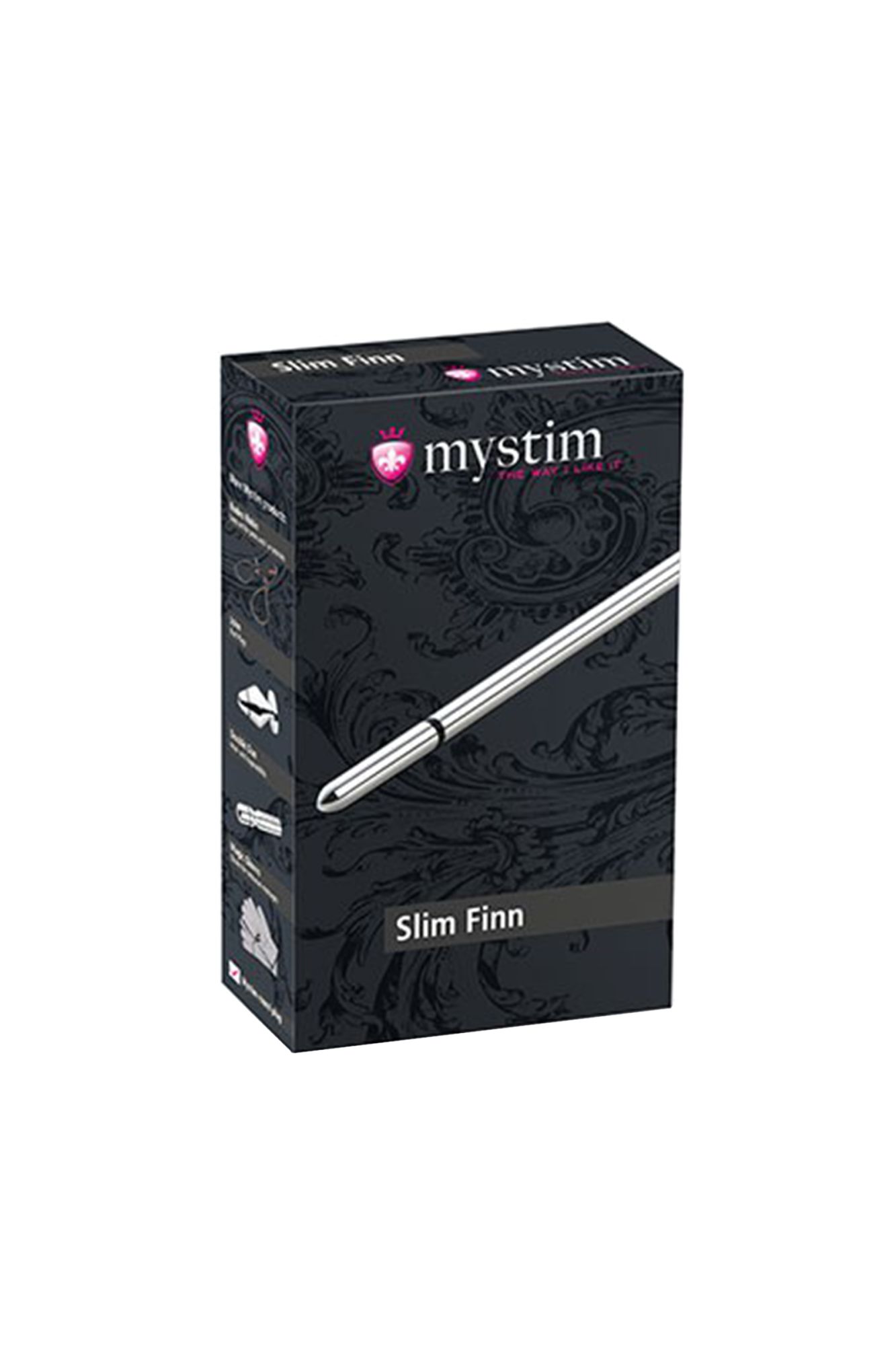 электростимулятор уретры mystim slim finn, хирургическая сталь, серебряный, 15 см в Севастополе