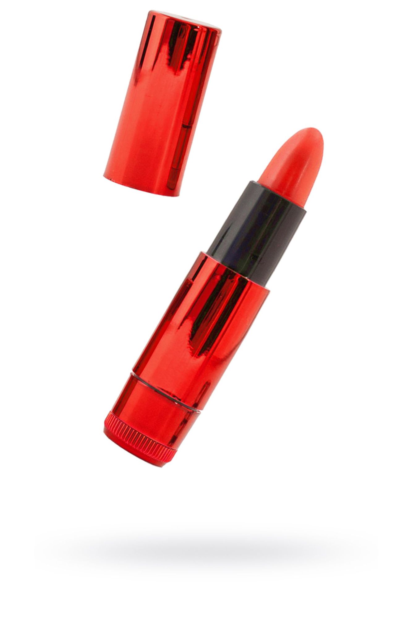 вибромассажер black&red by toyfa «помада», силикон, красный, 9 см в Севастополе