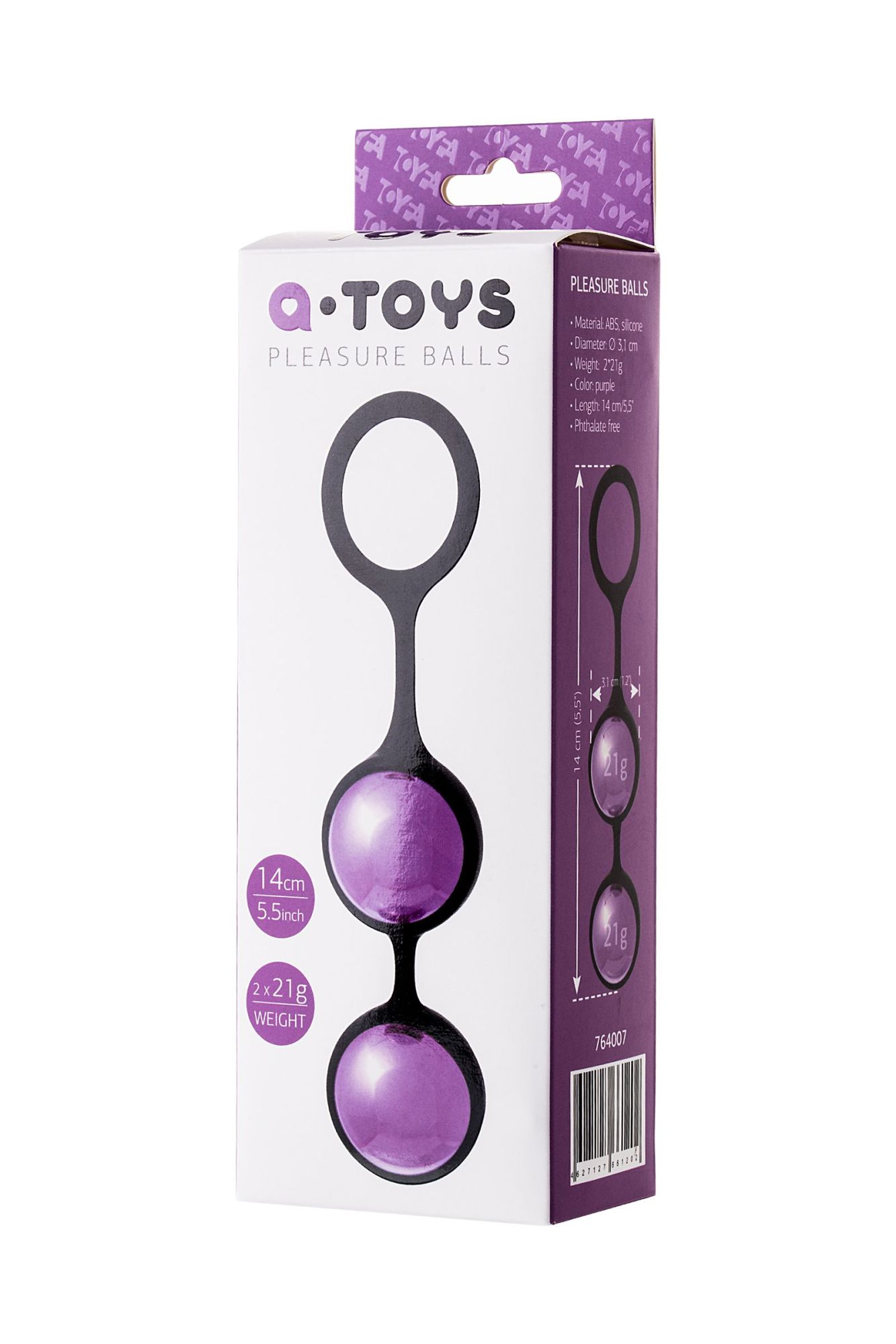 вагинальные шарики toyfa a-toys raspy, abs пластик, фиолетовый, 14 см в Севастополе