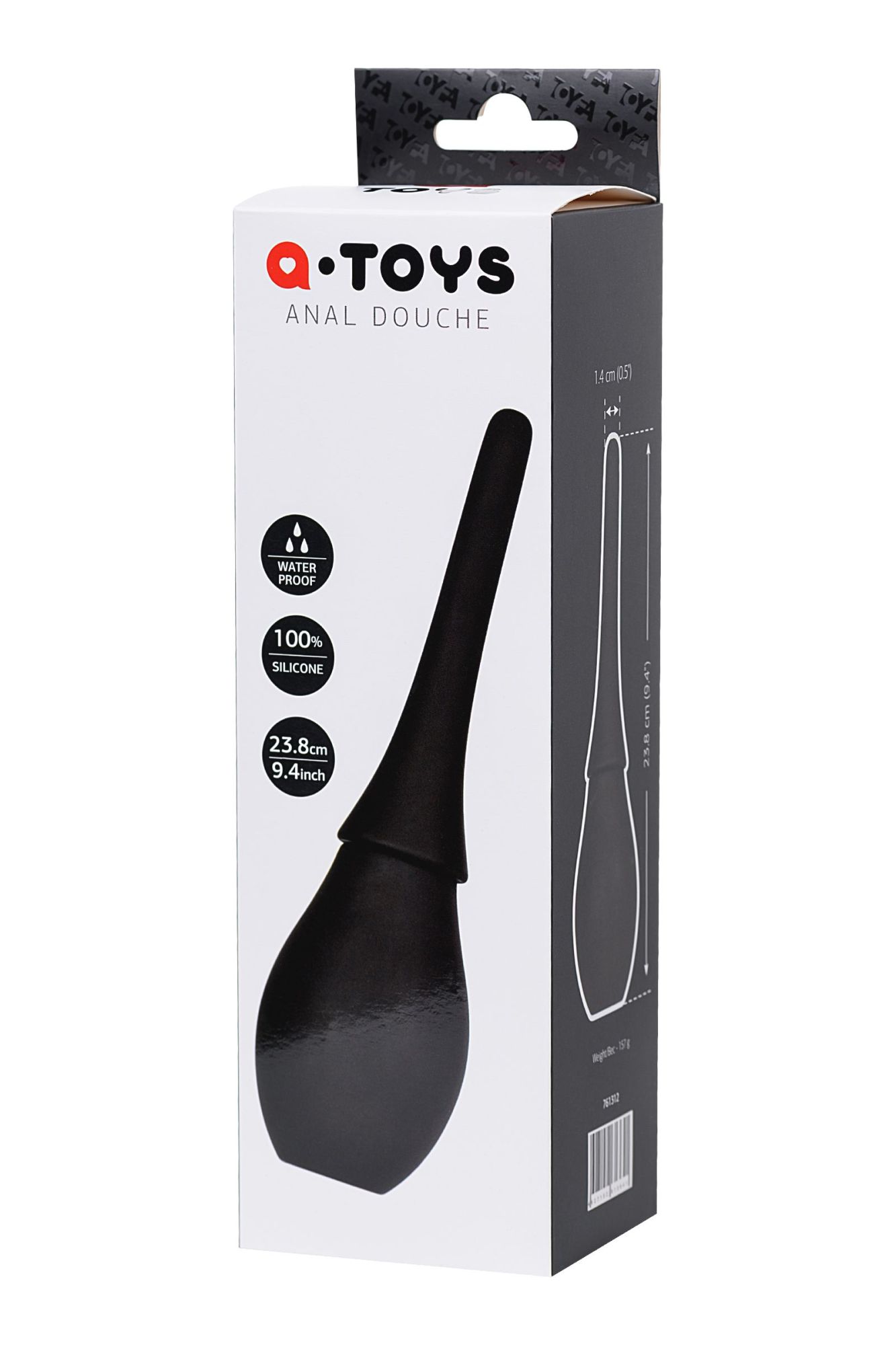 анальный душ a-toys by toyfa, силикон, черный, 23,8 см в Севастополе