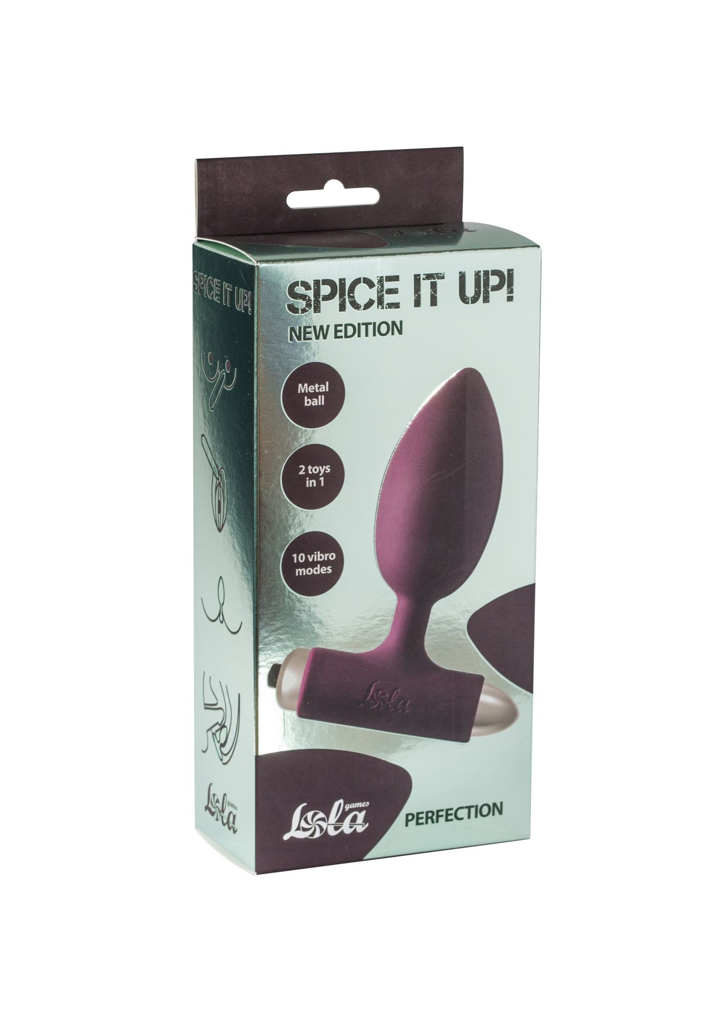 анальная пробка с вибрацией spice it up new edition perfection wine red 8014-03lola в Севастополе