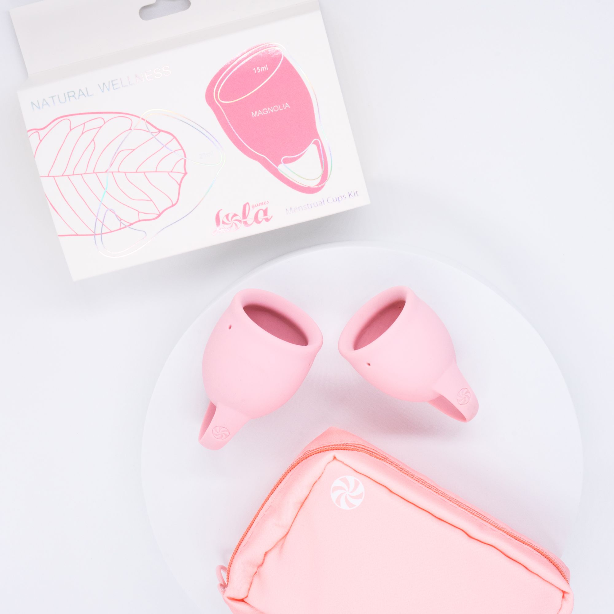 набор менструальных чаш natural wellness magnolia light pink 4000-05lola в Севастополе