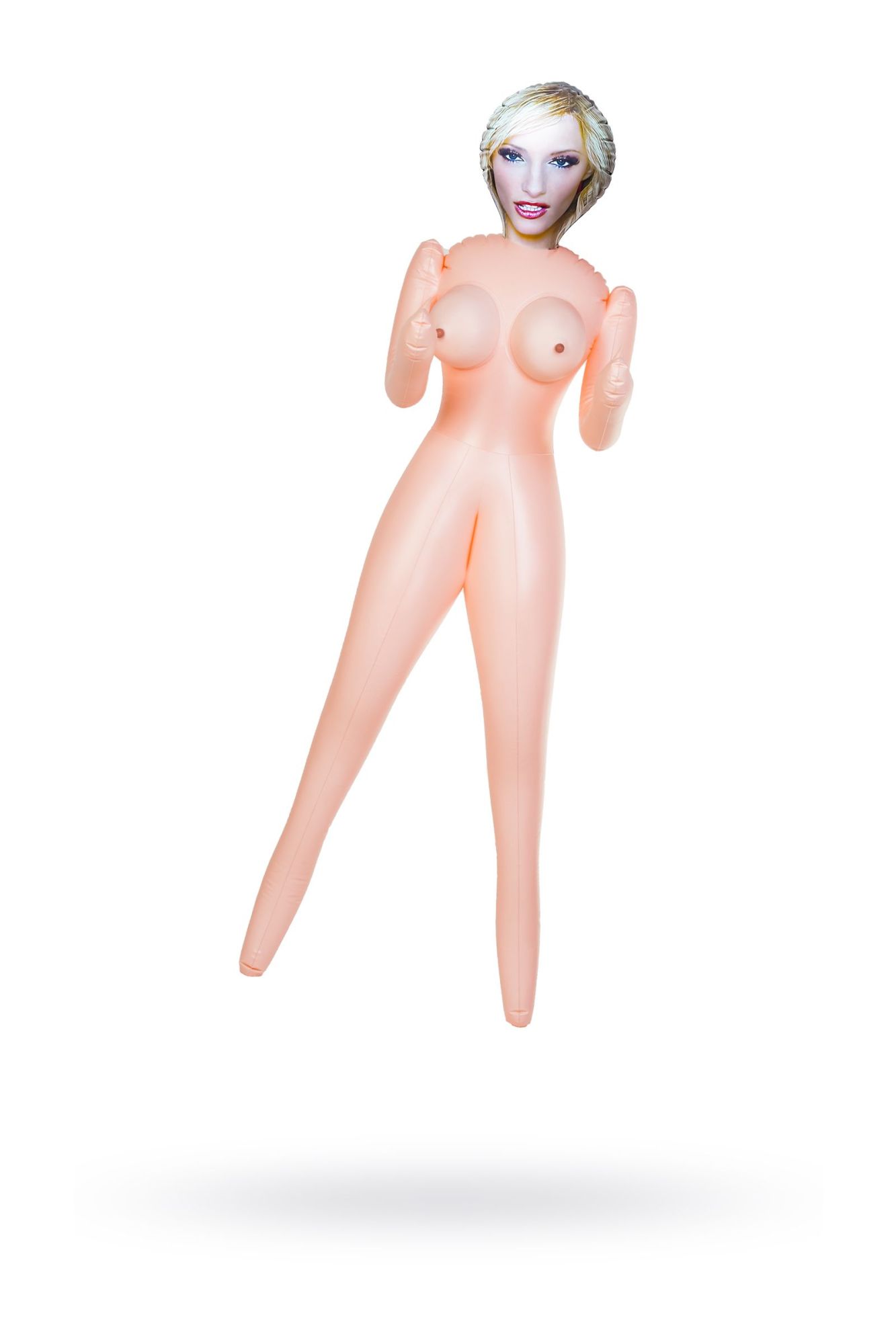 кукла надувная dolls-x by toyfa cecilia, блондинка, с двумя отверстиями, 160 см в Севастополе