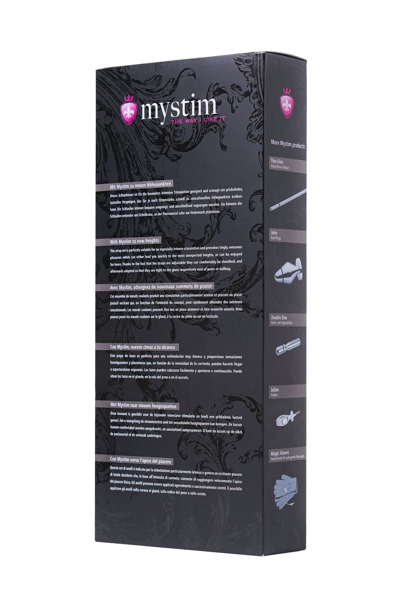 лассо для пениса mystim rodeo robin, электростимуляция, силикон, черный, 42см в Севастополе