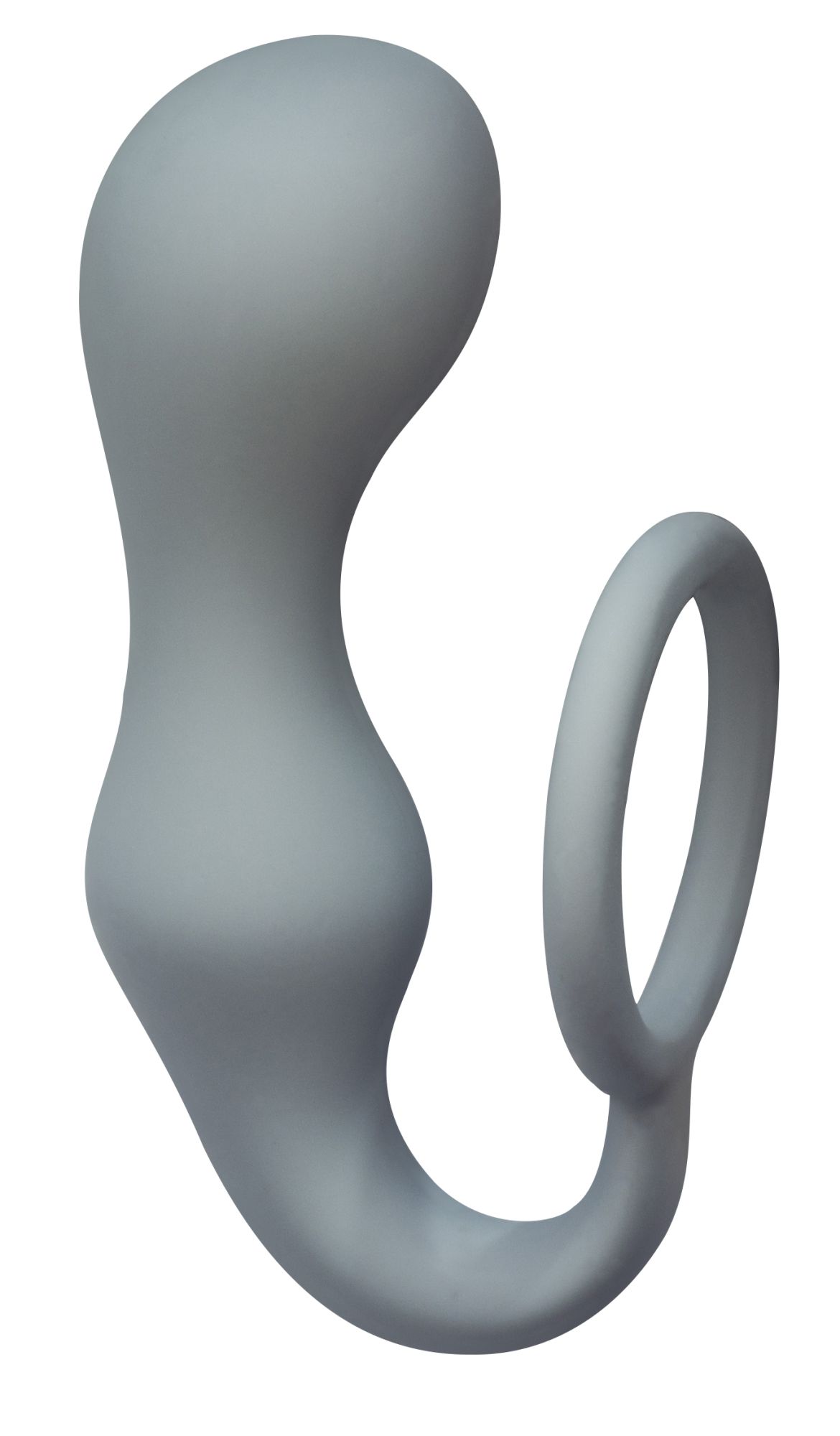 эрекционное кольцо с анальной пробкой double pleasure anal plug grey 4217-02lola в Севастополе
