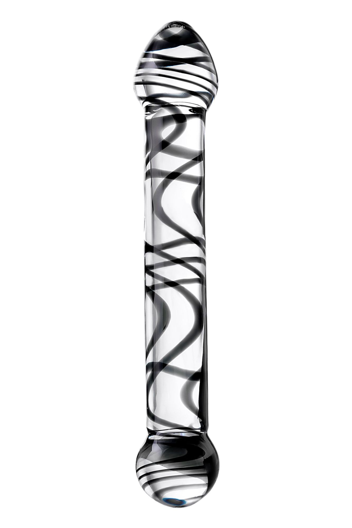 двусторонний фаллоимитатор sexus glass, стекло, прозрачный, 20,5 см в Севастополе