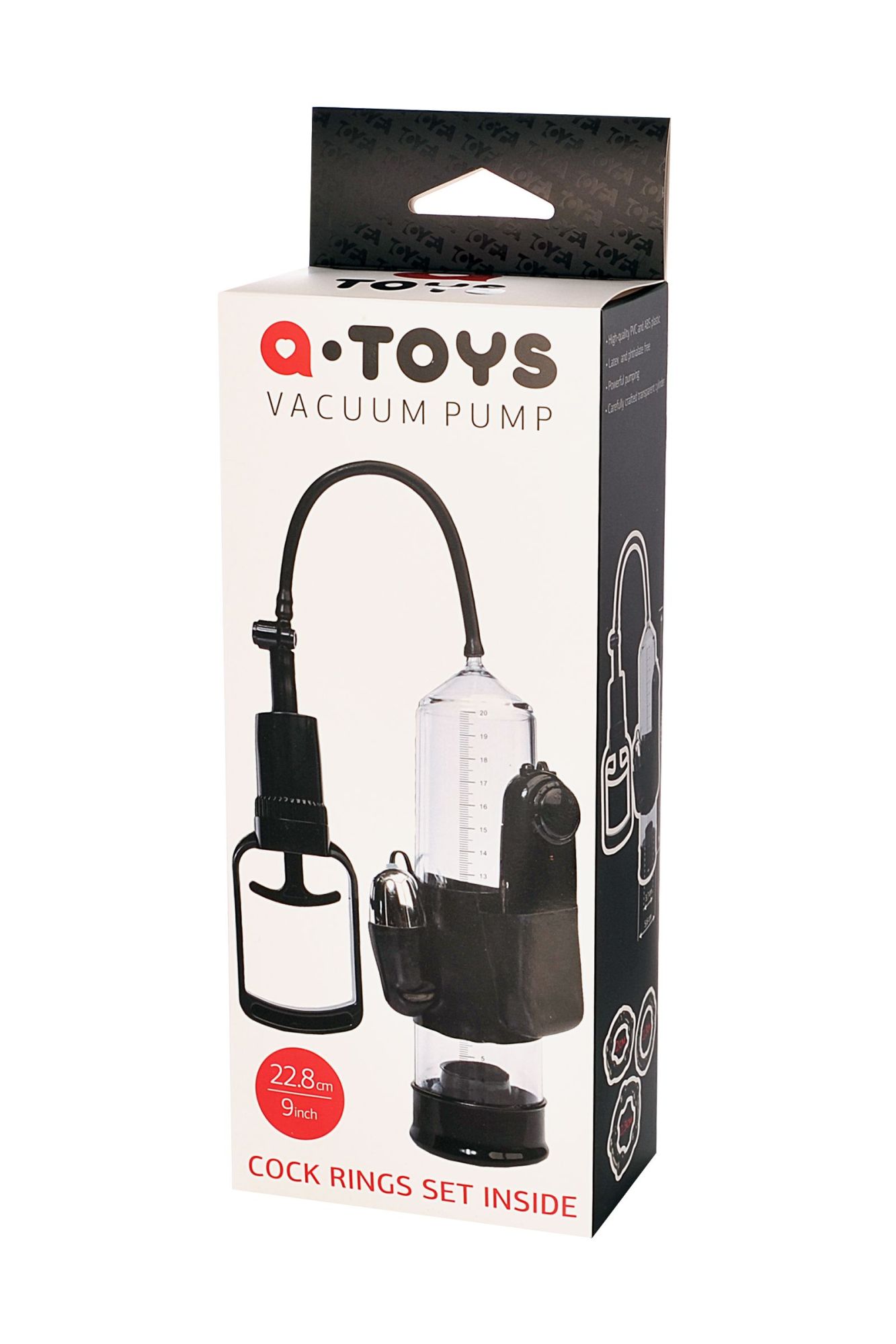 помпа для пениса toyfa a-toys с вибрацией, pvc, чёрный, 22,8 см в Севастополе