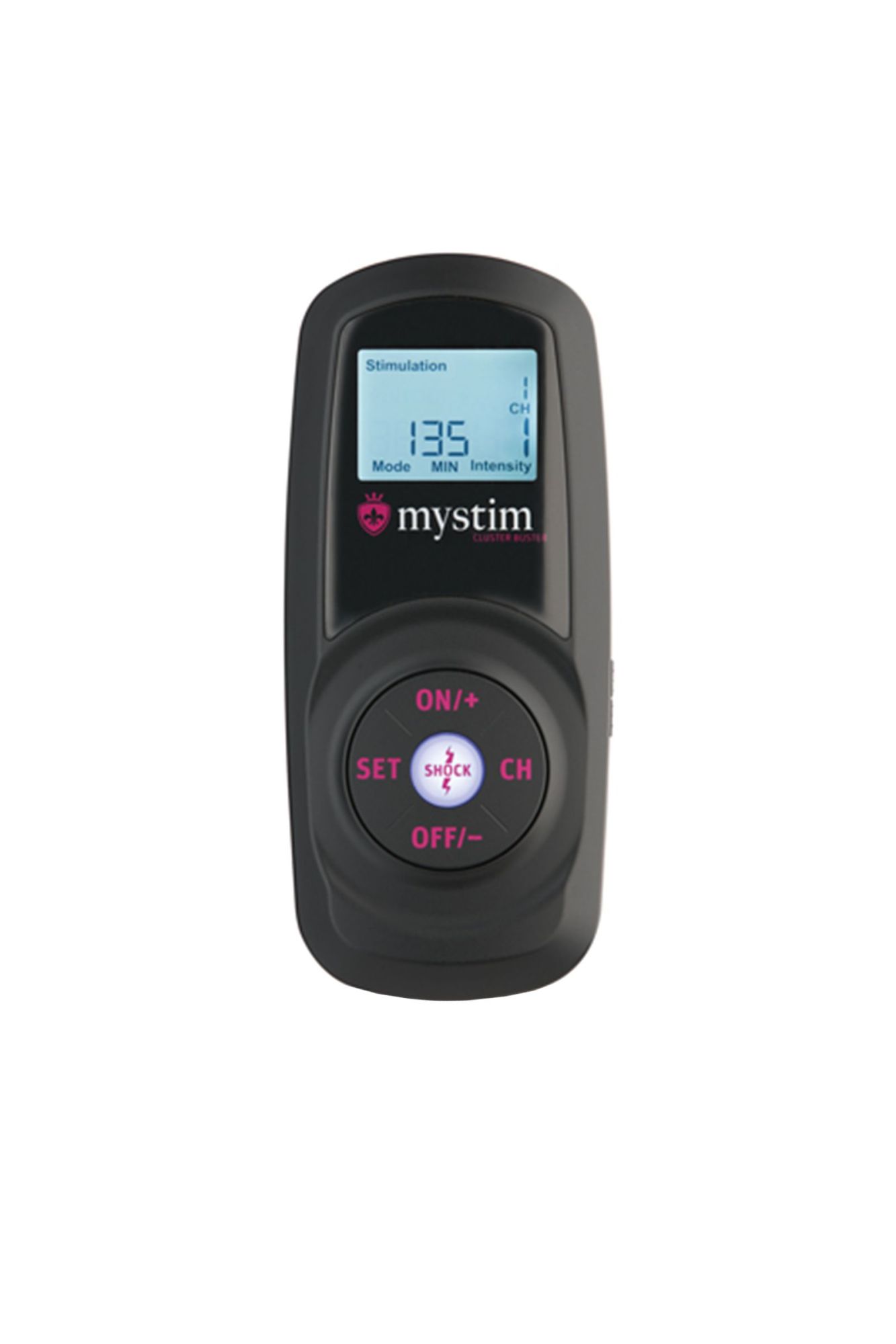 источник импульсов mystim cluster buster, пульт ду, digital, 12 программ, черный в Севастополе