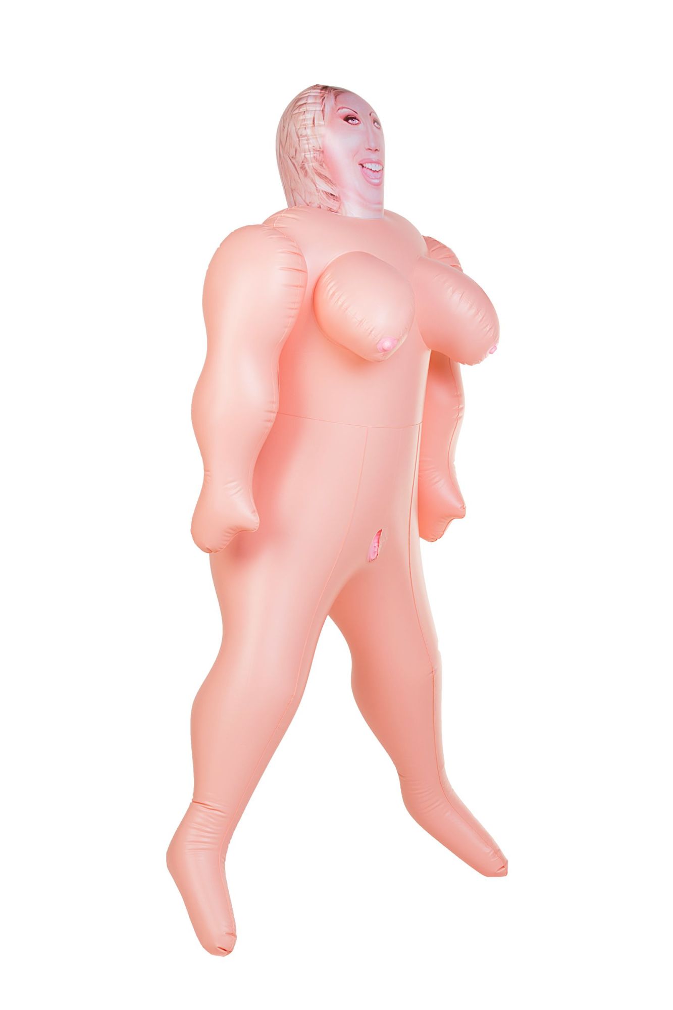 кукла надувная dolls-x by toyfa isabella, толстушка, с двумя отверстиями, блондинка, 160 см в Севастополе