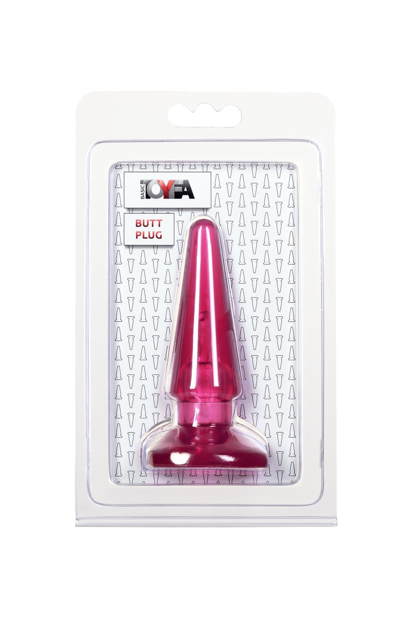 анальная втулка toyfa basic, pvc, розовый, 9,5 см в Севастополе