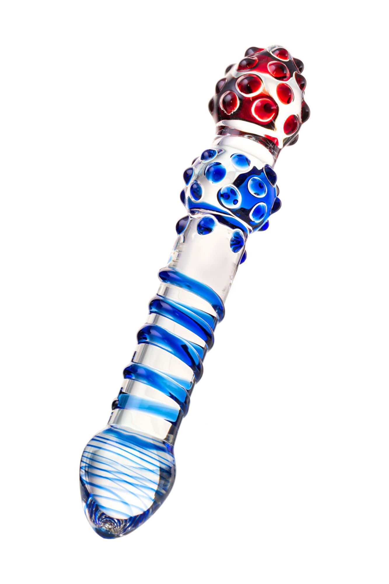 двусторонний фаллоимитатор sexus glass, стекло, прозрачный, 20,5 см в Севастополе