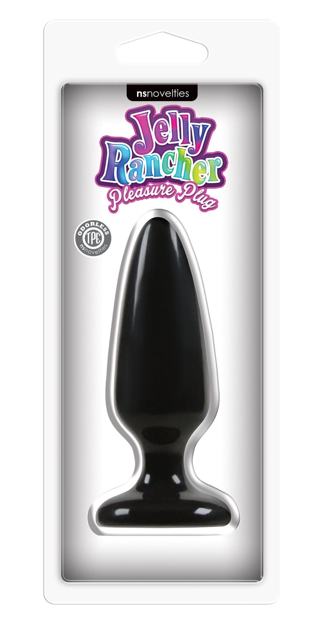анальная пробка ns novelties jelly rancher pleasure plug средняя, черная в Севастополе