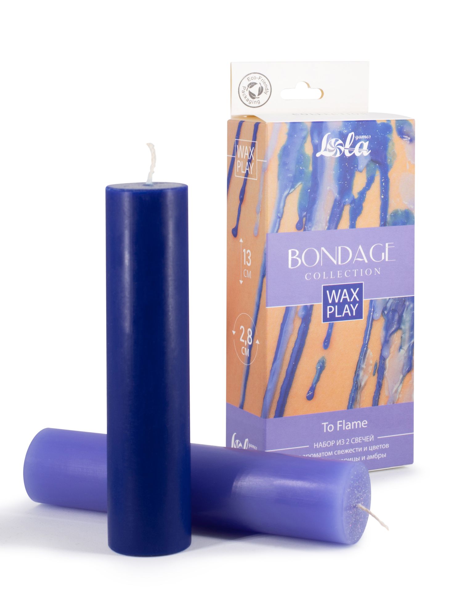набор из 2 wax play свечей bondage to flame 1067-02lola в Севастополе