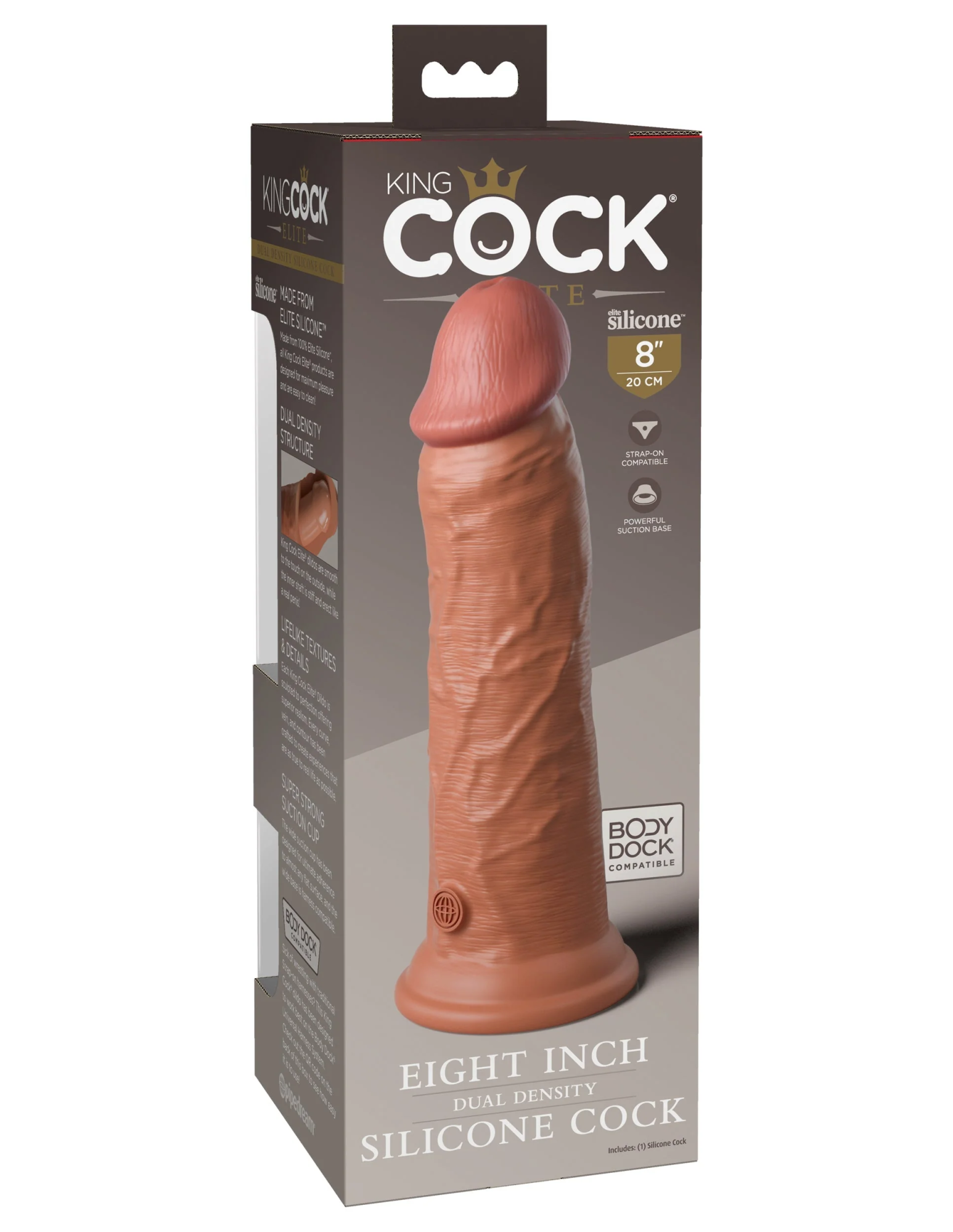 фаллоимитатор kc elite 8" dual density silicone dong -tan pipedream 577222pd в Севастополе