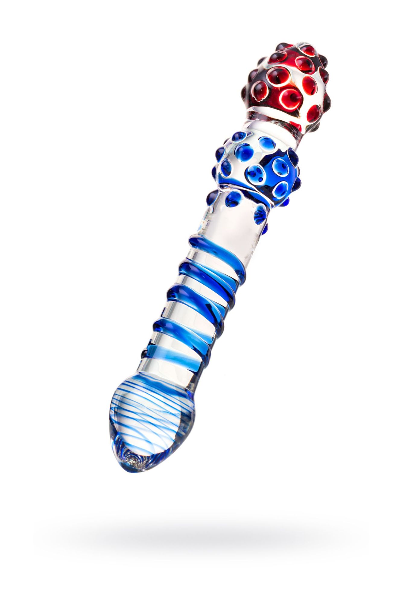 двусторонний фаллоимитатор sexus glass, стекло, прозрачный, 20,5 см в Севастополе