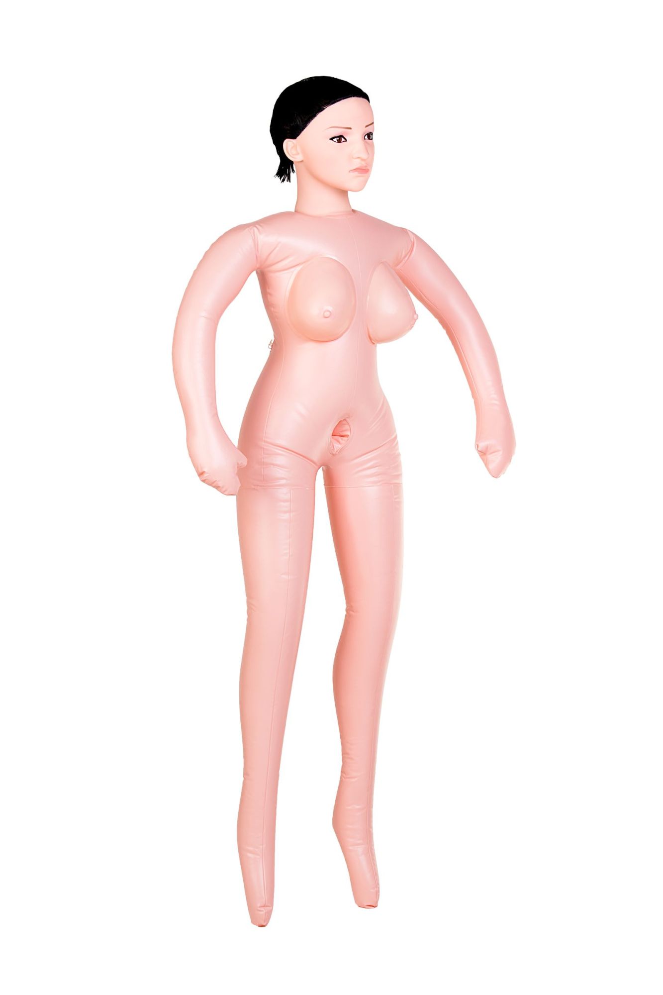 кукла надувная dolls-x by toyfa nurse emilia, реалистичная голова,брюнетка, с двумя отверстиями в Севастополе