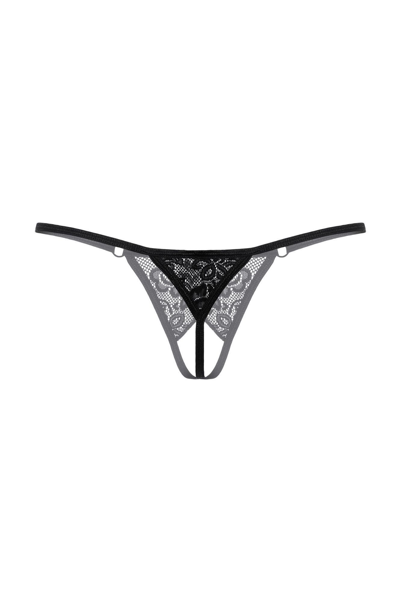 Эротическое стринги с ниткой из бусин softline collection, черный, s/l в Севастополе