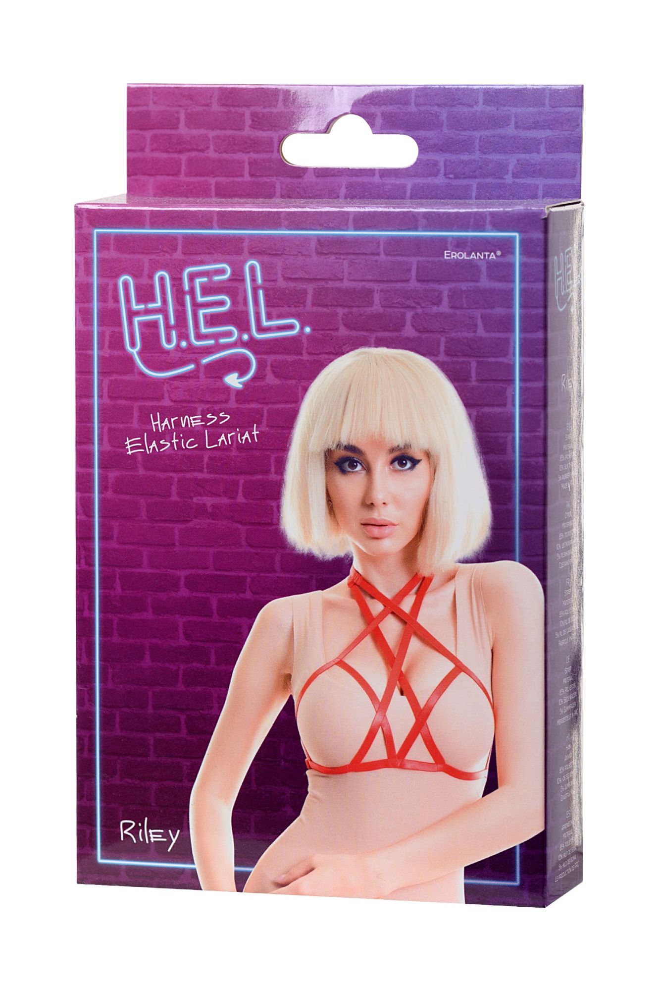 Эротическое стреп h.e.l. riley, текстиль, красный, os в Севастополе