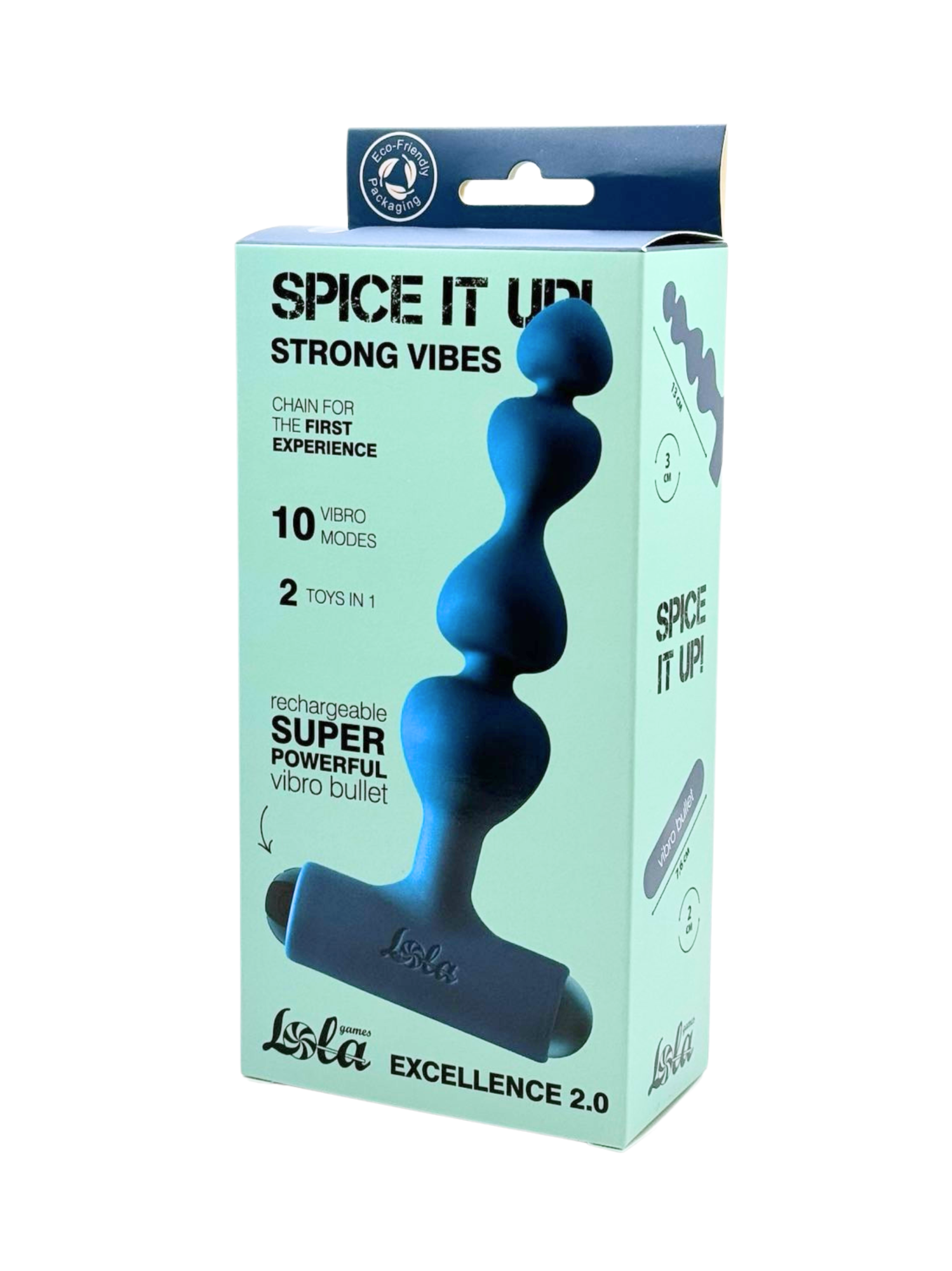 анальная цепочка с перезаряжаемой вибропулей spice it up excellence 2.0 8016-05lola в Севастополе