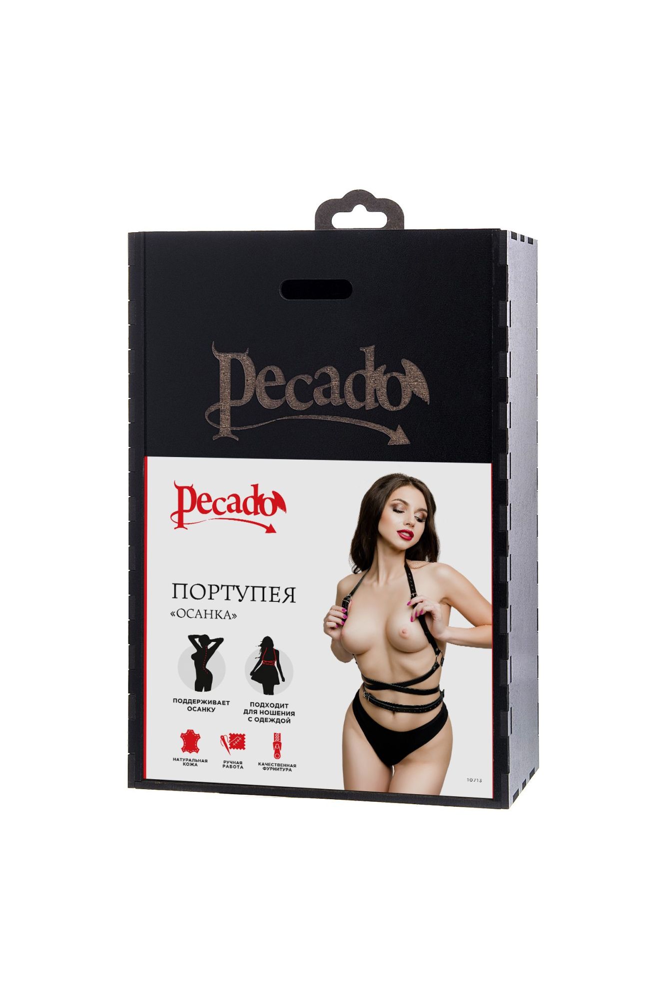 Эротическое портупея pecado bdsm, «осанка», натуральная кожа, чёрная в Севастополе