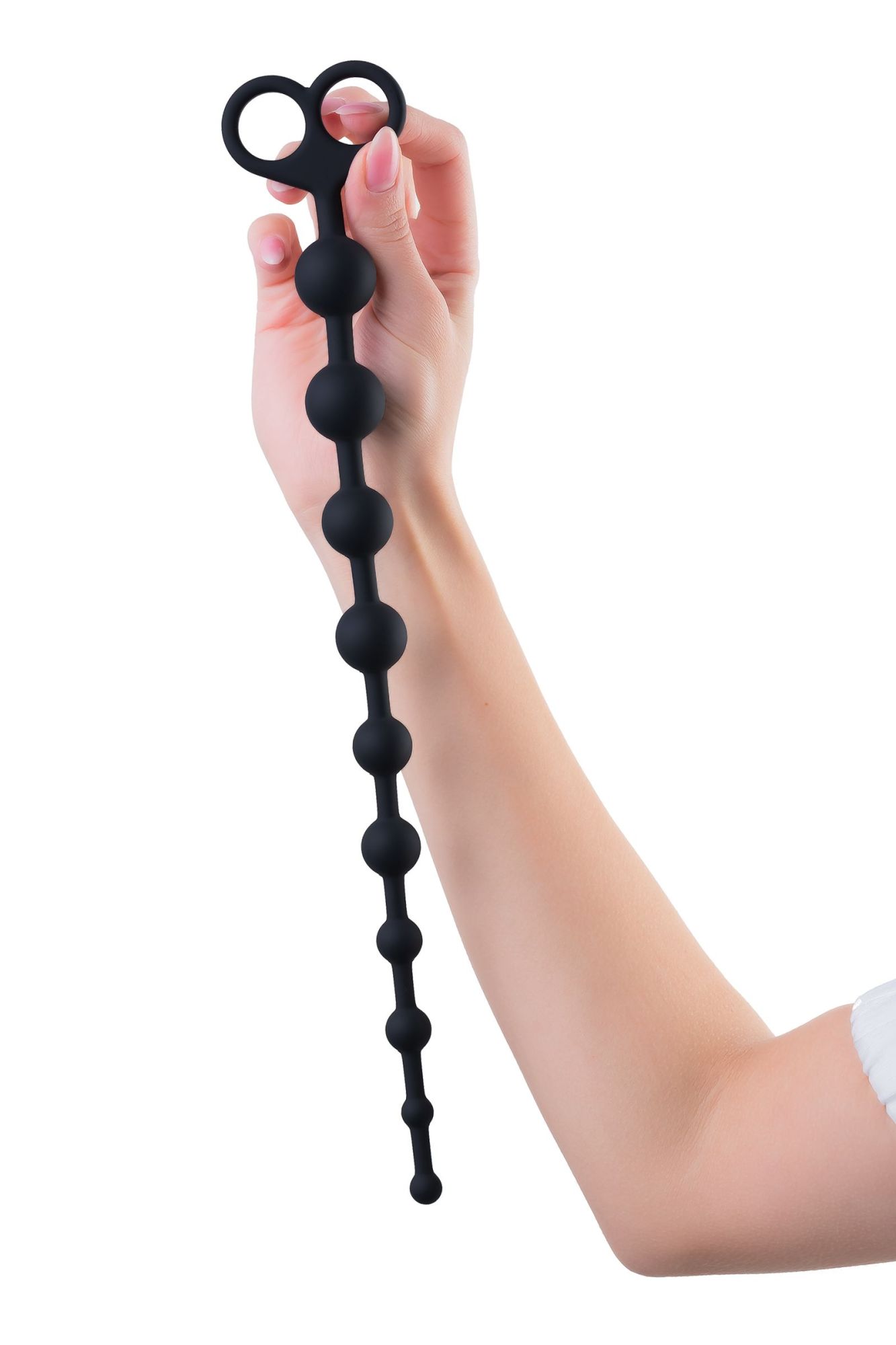 анальные бусы toyfa popo pleasure cephei, водонепроницаемые, силикон, черные, 33,5 см, ø 2,4 см в Севастополе