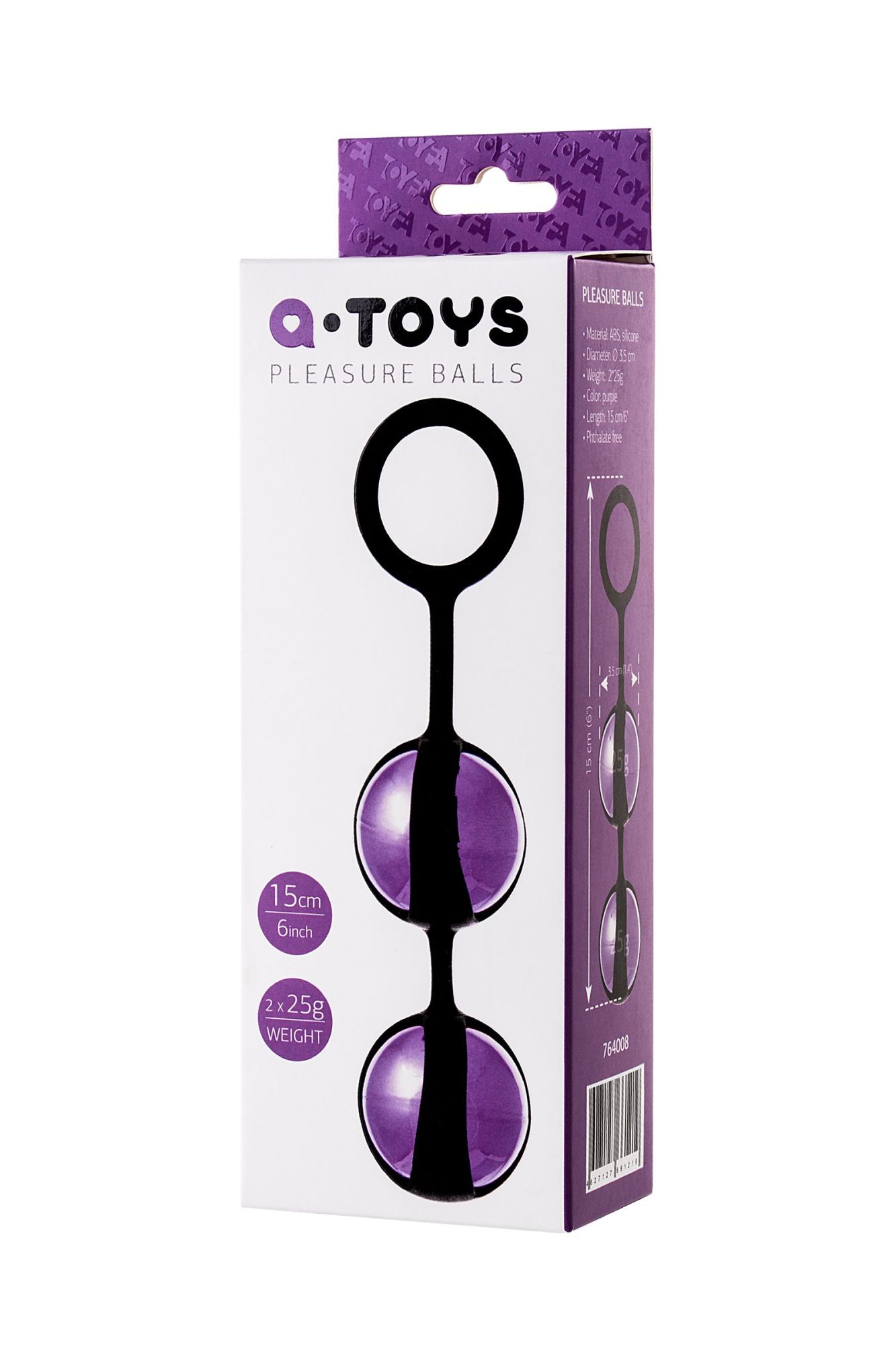 вагинальные шарики toyfa a-toys tona, abs пластик, фиолетовый, 15 см в Севастополе