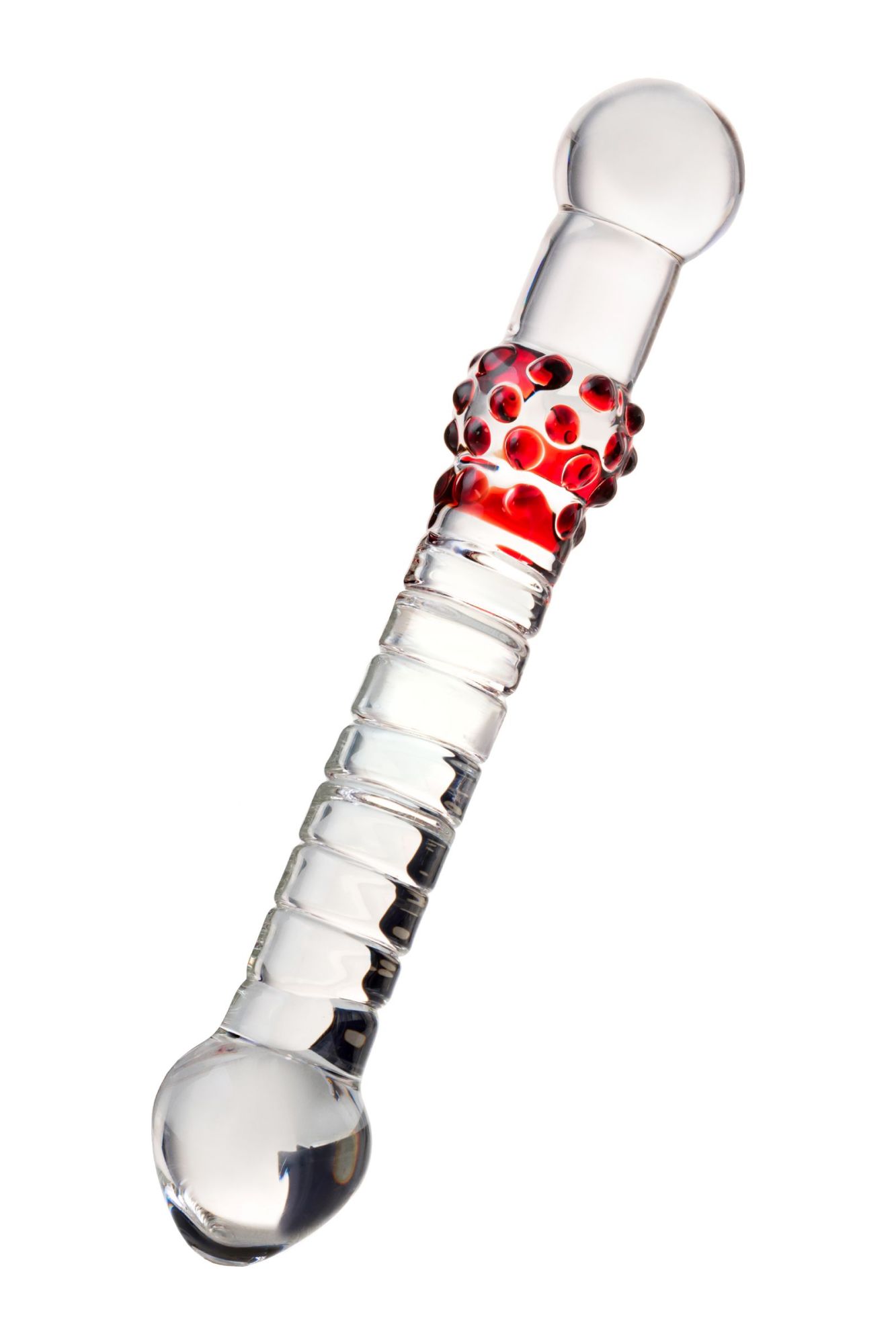 двусторонний фаллоимитатор sexus glass, стекло, прозрачный, 22 см в Севастополе