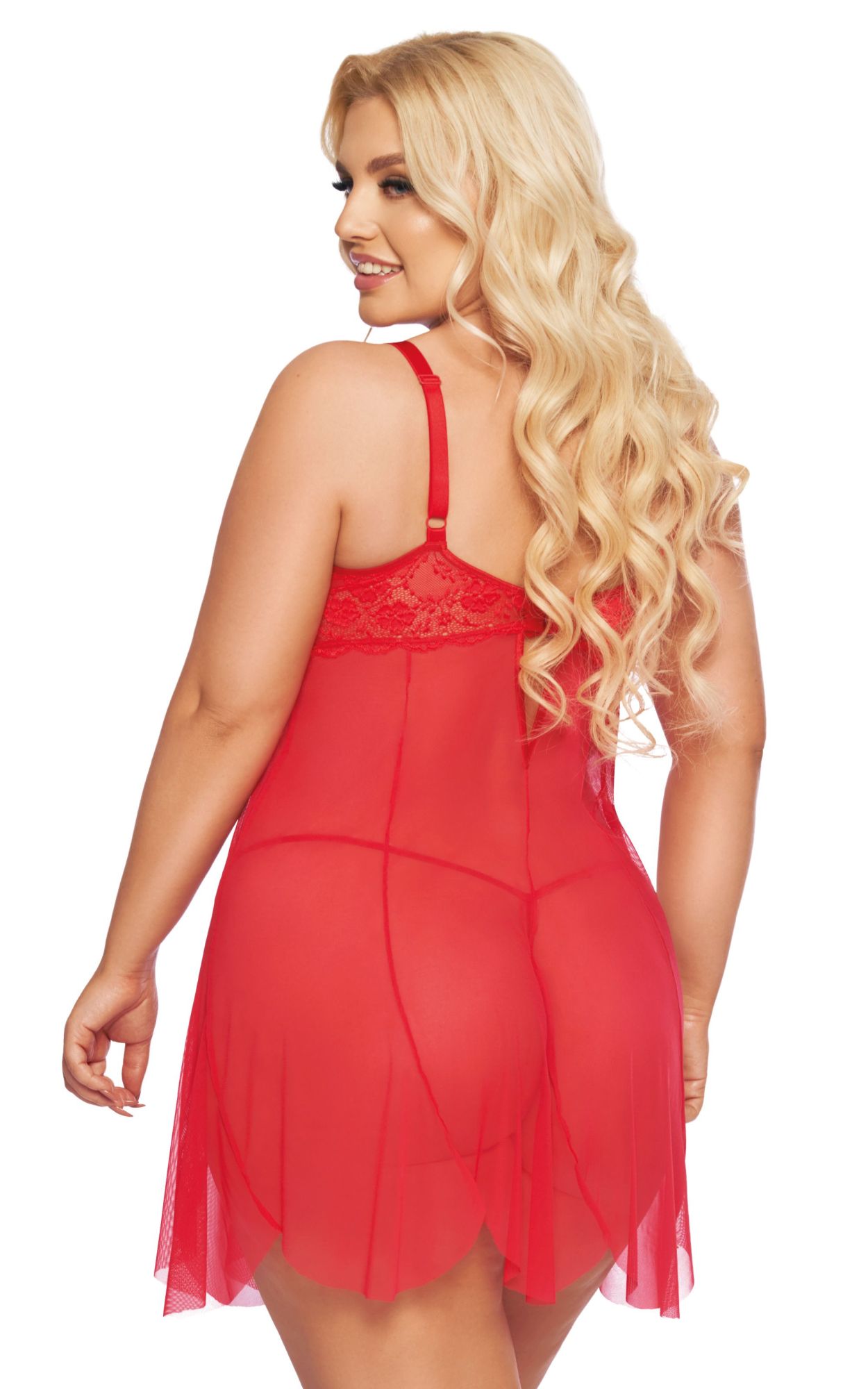 Эротическое ночная сорочка и стринги softline collection carla, красный, xxl в Севастополе
