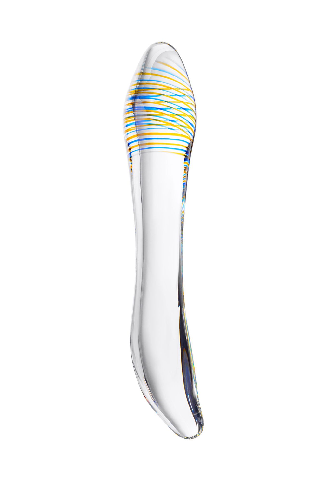 двусторонний фаллоимитатор sexus glass, стеклянный, прозрачный, 22 см в Севастополе
