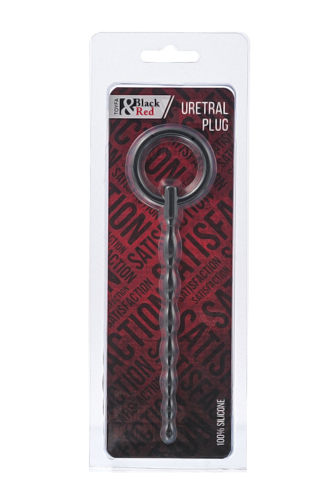 уретральный плаг black & red by toyfa, силикон, чёрный, 16 см в Севастополе