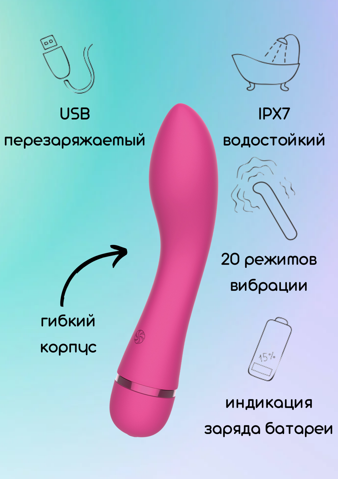 перезаряжаемый вибратор fantasy whaley pink 7911-02lola в Севастополе