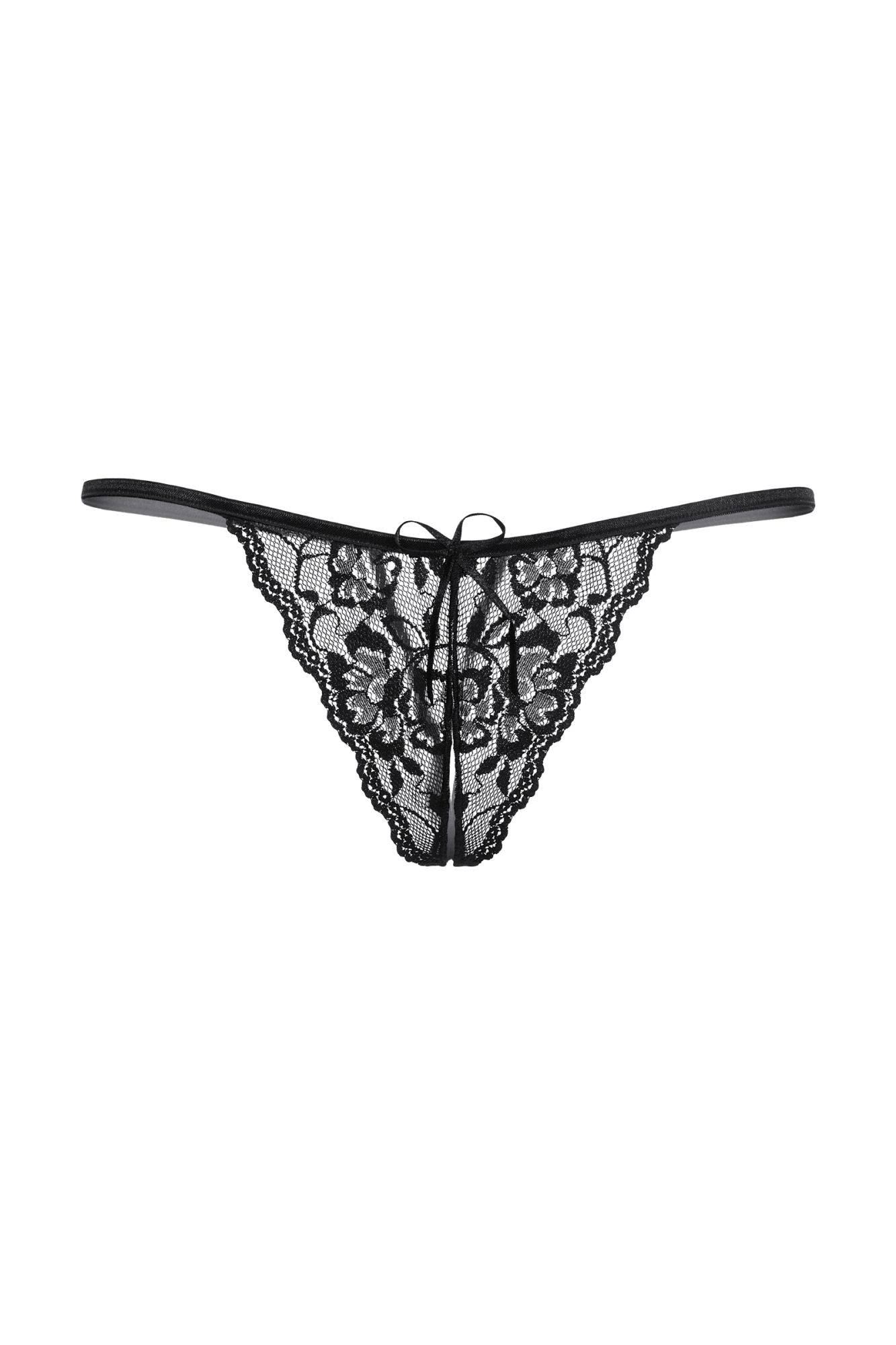 Эротическое стринги открытые кружевные softline collection, черный, s/l в Севастополе