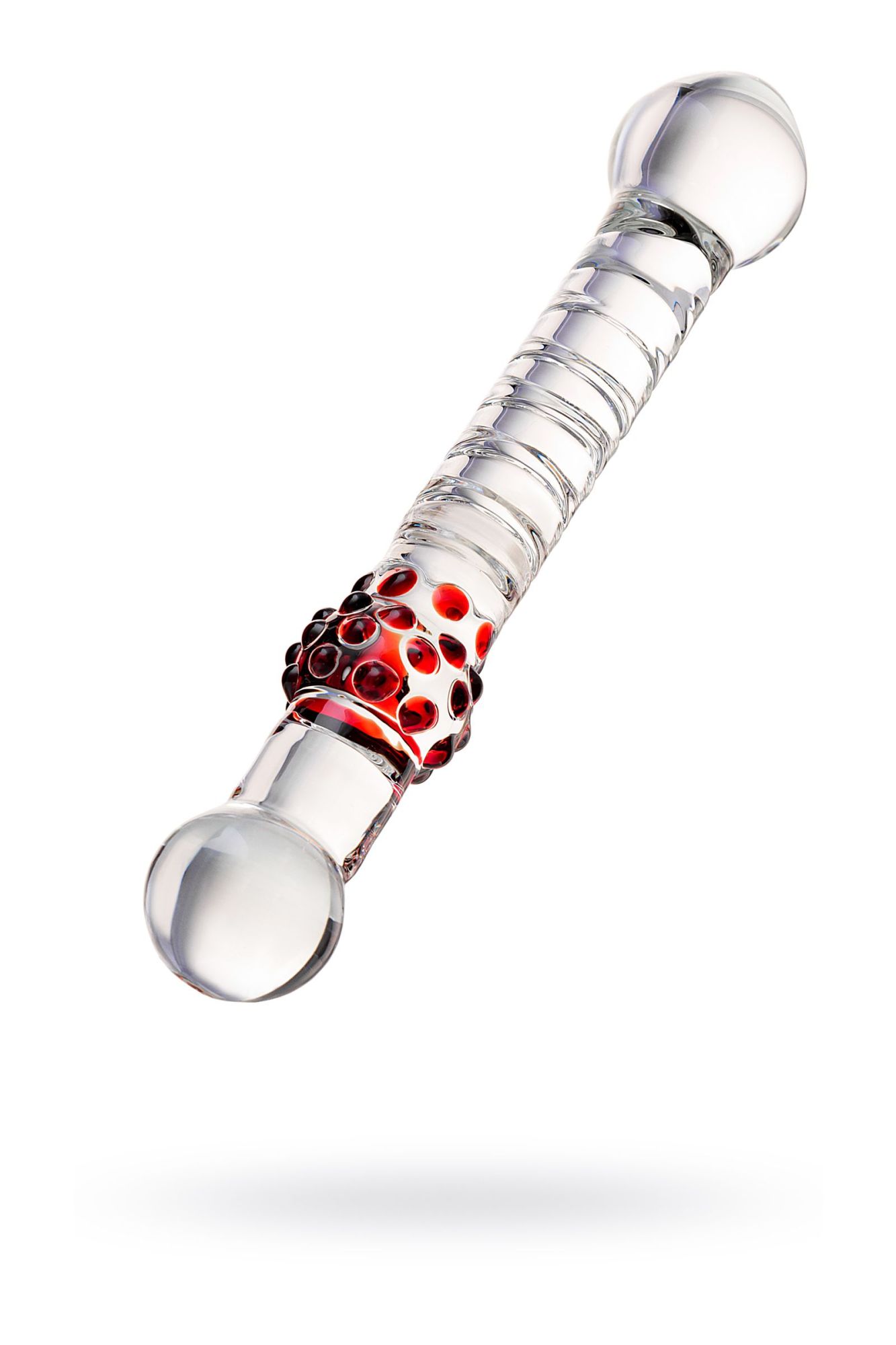 двусторонний фаллоимитатор sexus glass, стекло, прозрачный, 22 см в Севастополе