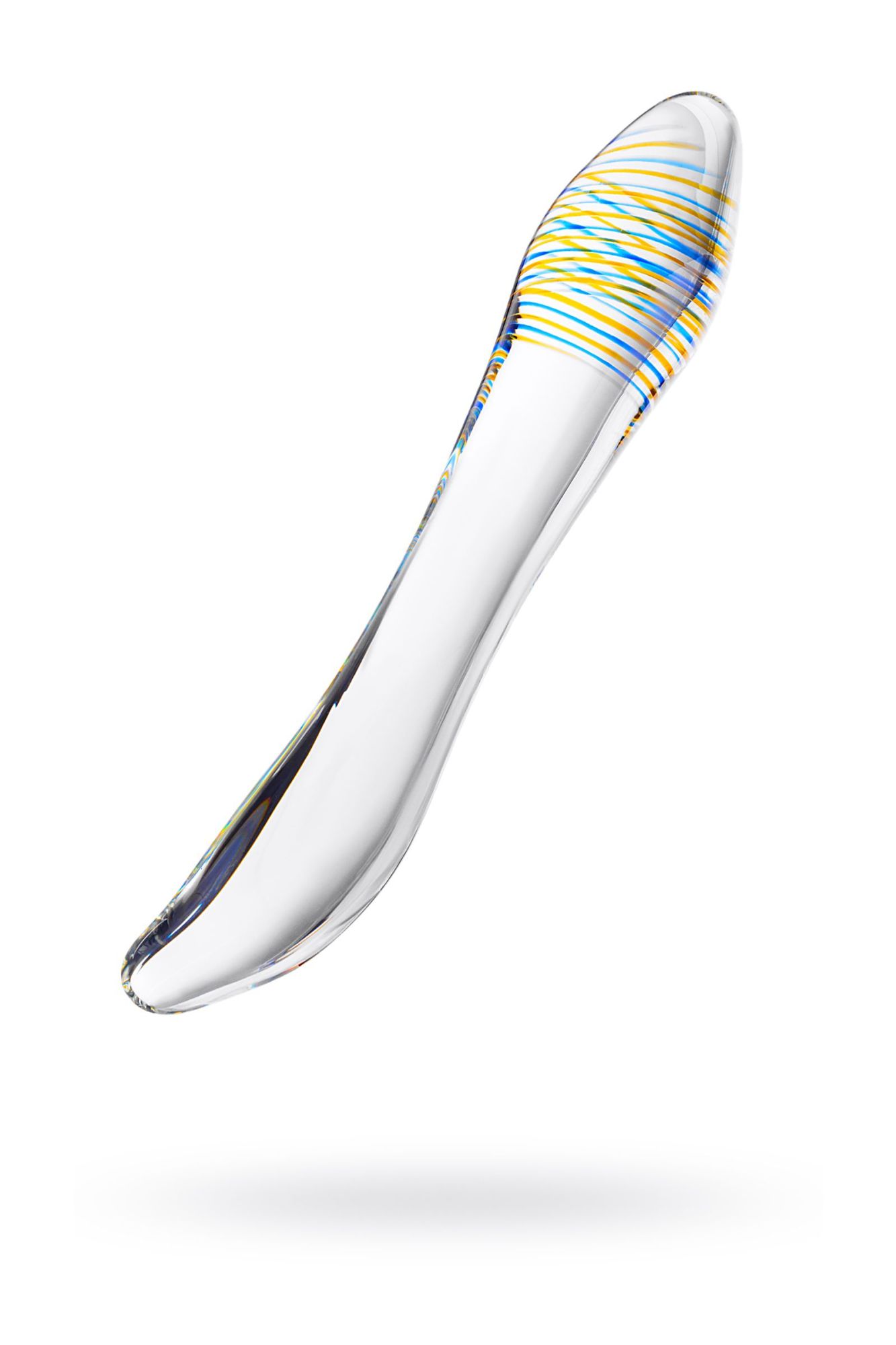 двусторонний фаллоимитатор sexus glass, стеклянный, прозрачный, 22 см в Севастополе