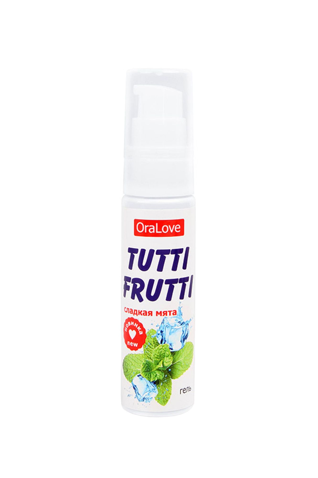 съедобная гель-смазка tutti-frutti для орального секса со вкусом сладкой мяты 30г в Севастополе