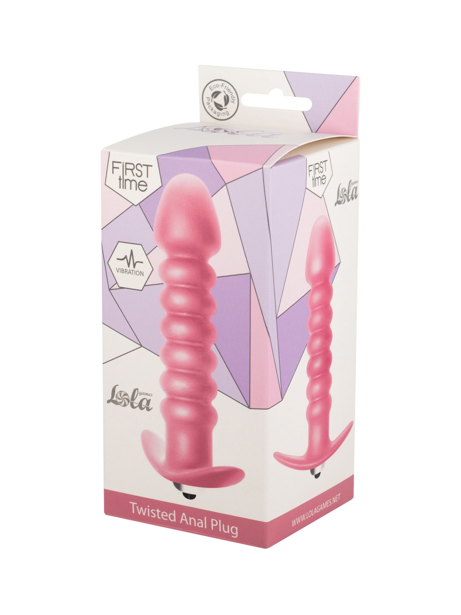 анальная пробка с вибрацией twisted anal plug pink (батарейки ааа) 5007-01lola в Севастополе