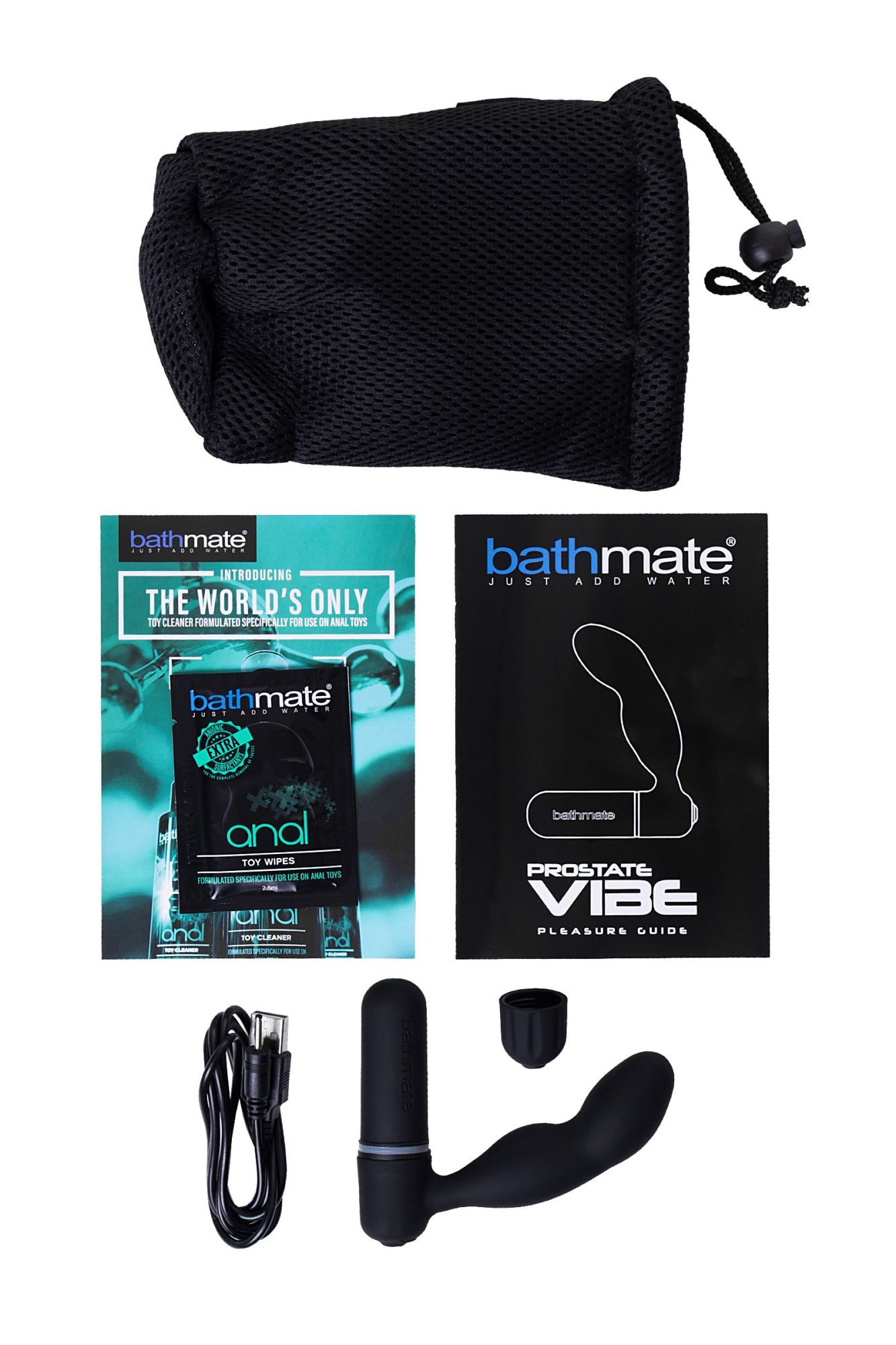 стимулятор простаты bathmate  vibe, abs пластик, черный, 10,5 см в Севастополе